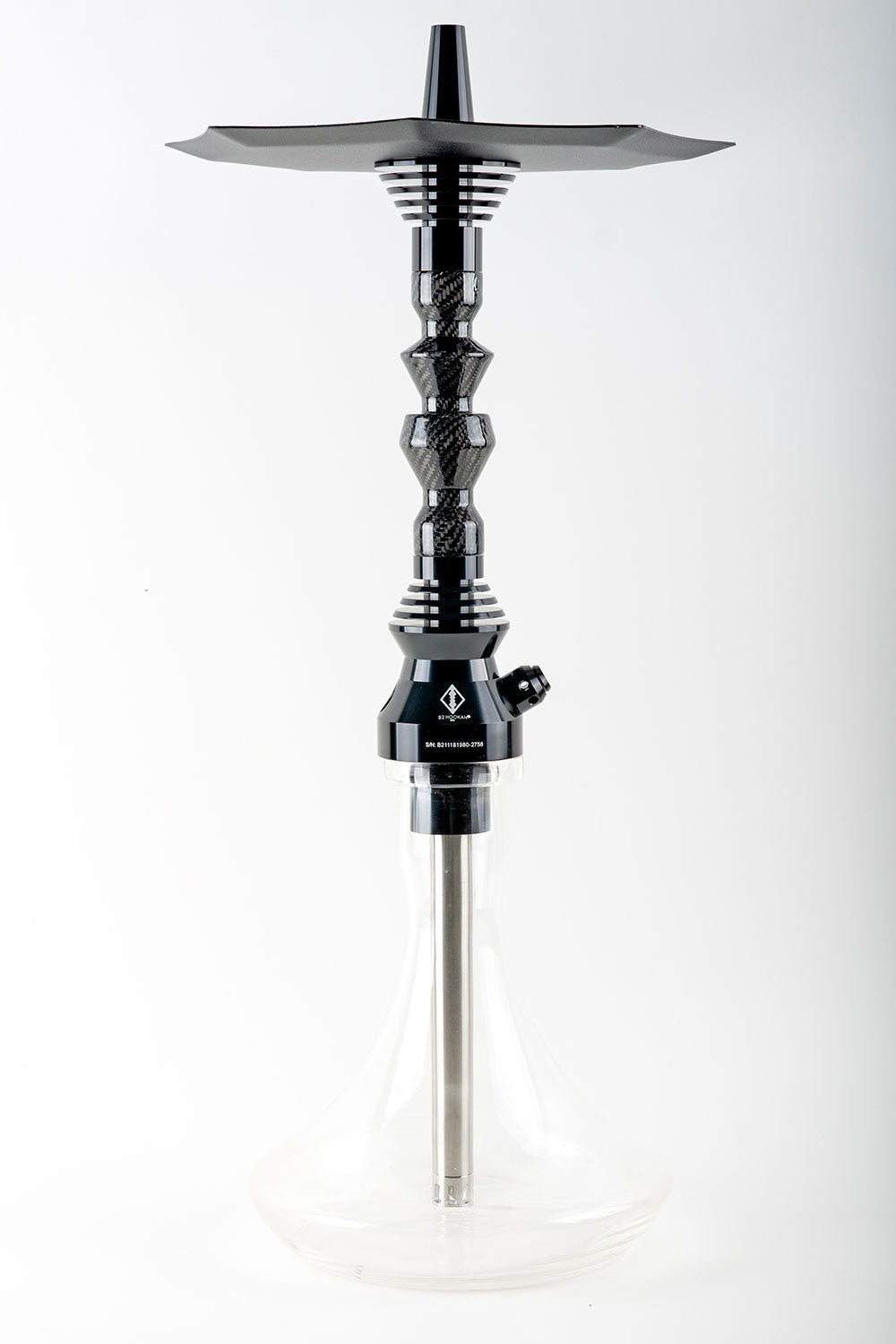 arbon fiber modern hookah with durable and stylish design.