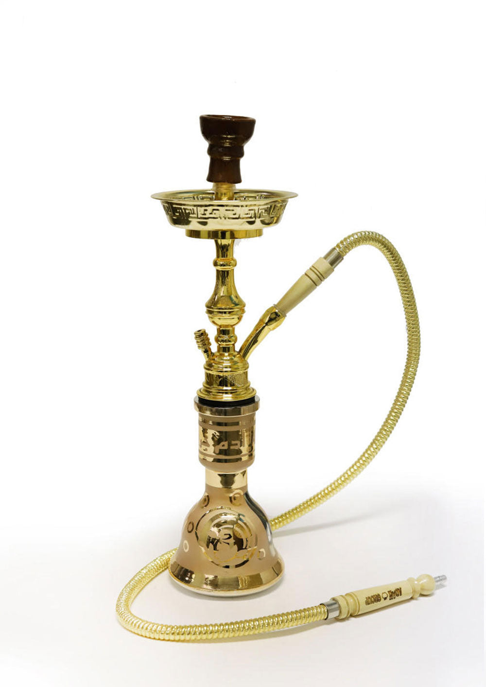 Safari Lux Verginia Egyptian Hookah in Gold Finish – 23 Inch