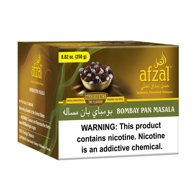 Thick clouds and rich flavor from Afzal Pan Hookah Tobacco for an unforgettable session.