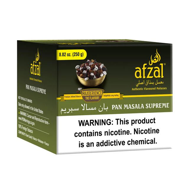 Afzal Premium Tobacco 250g Pan Flavors