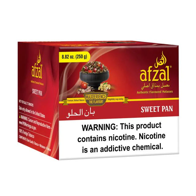 Afzal Premium Tobacco 250g Pan Flavors
