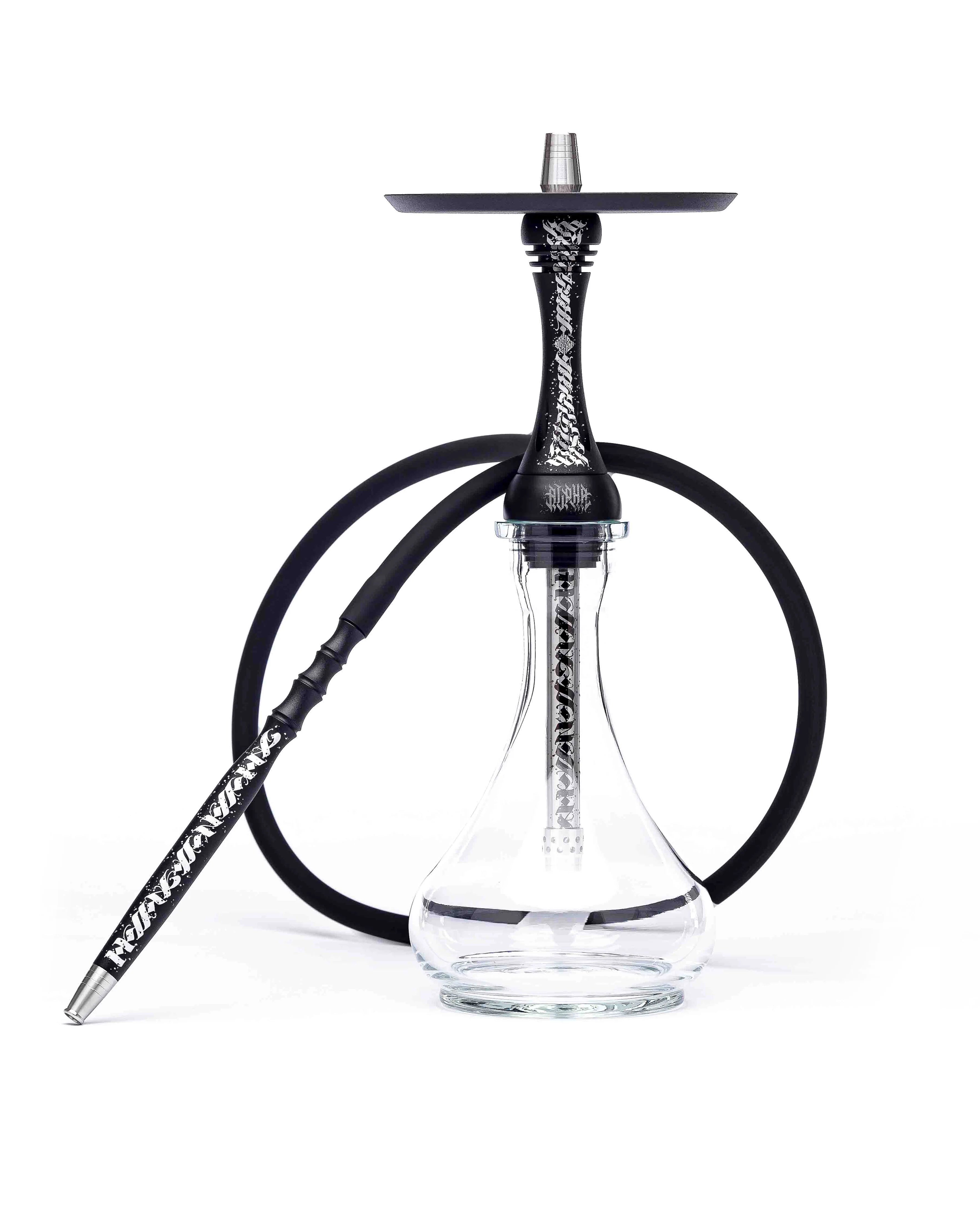 Alpha Hookah Model X Artist Collection Full Setup - Matte Black