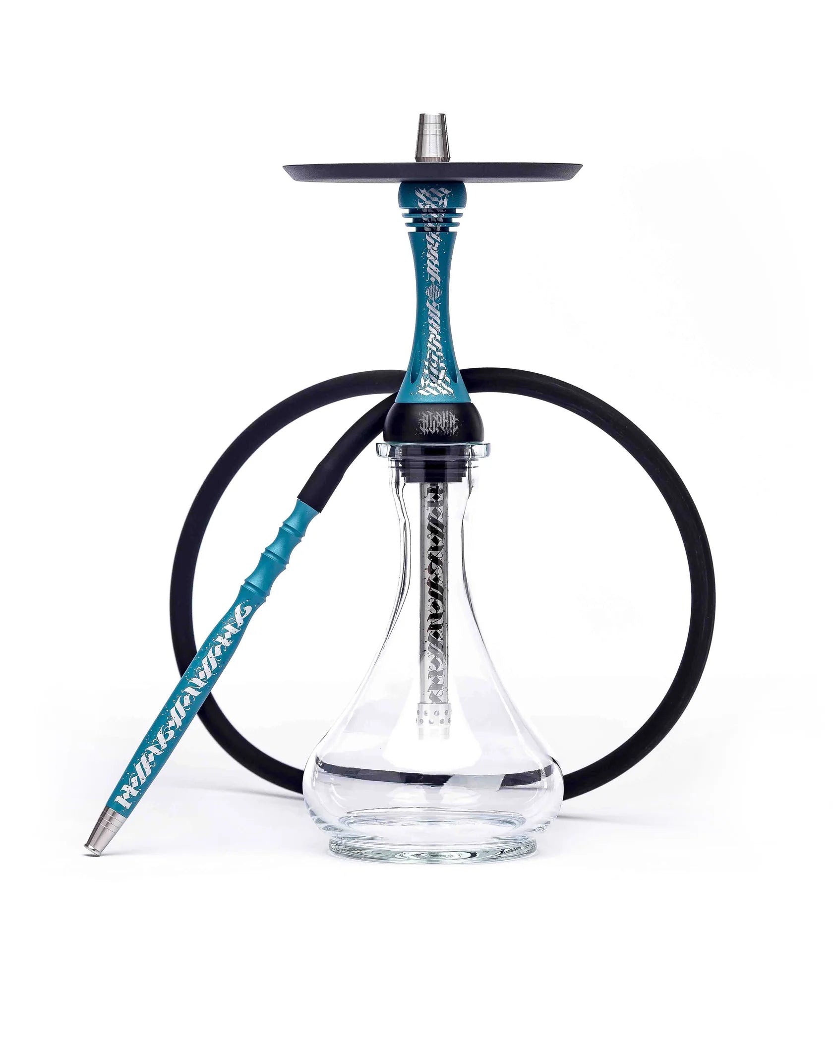 Florida Color Alpha Hookah Model X Artist Collection Full Setup Turquoise