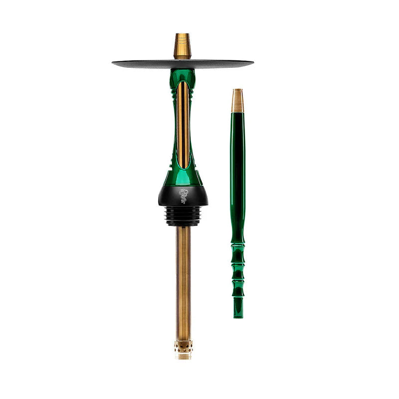 Candy Green Alpha Hookah Model S - Green and Gold -