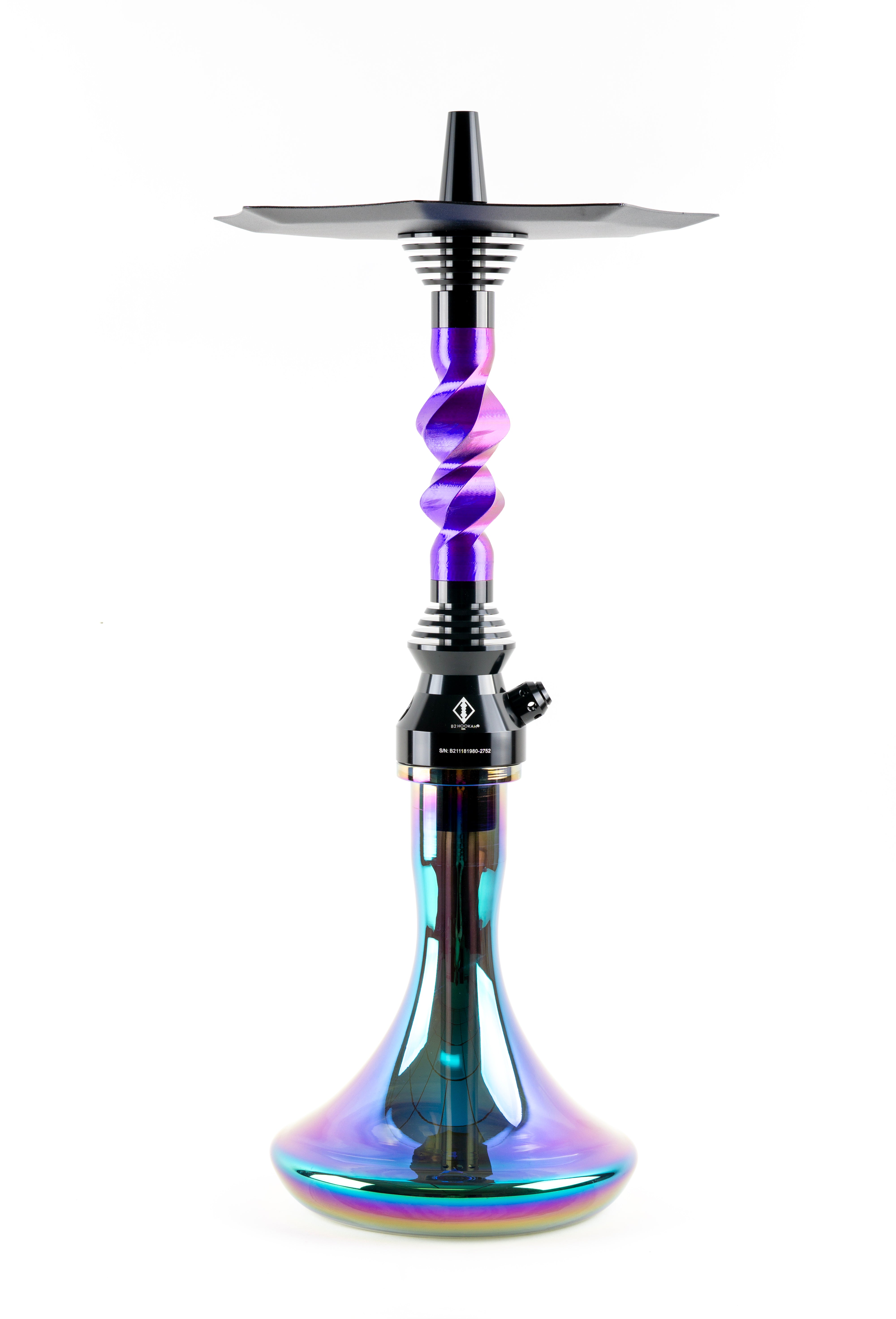 Silk Turquoise B2 Aero-X Hookah – High-End Hookah with Helical Form