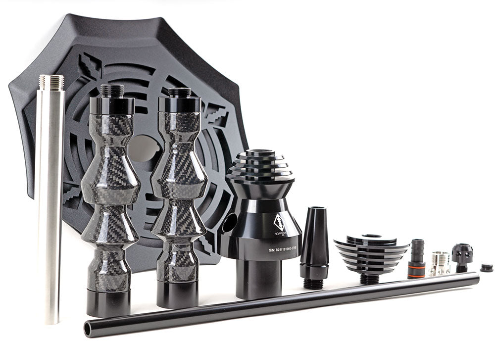 B2 Hookah Carbon6061 - Anodized Aluminum + Carbon Fiber - Premium Hookah in-Stock & Ready to Ship! - B2 Hookah
