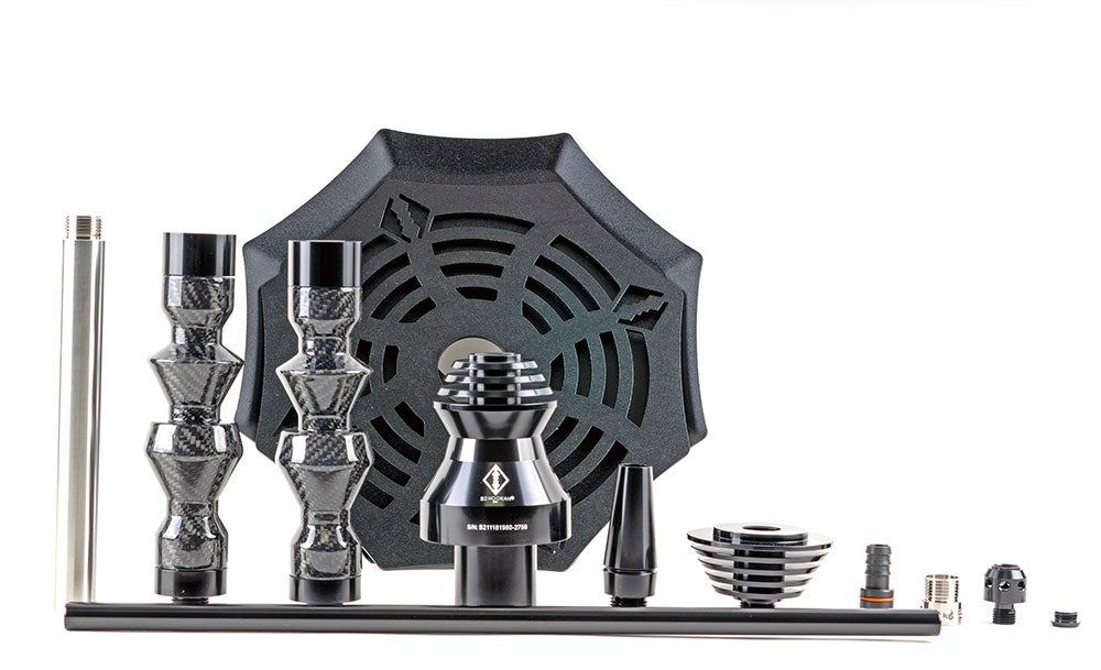 B2 Hookah Carbon6061 - Anodized Aluminum + Carbon Fiber - Premium Hookah in-Stock & Ready to Ship! - B2 Hookah