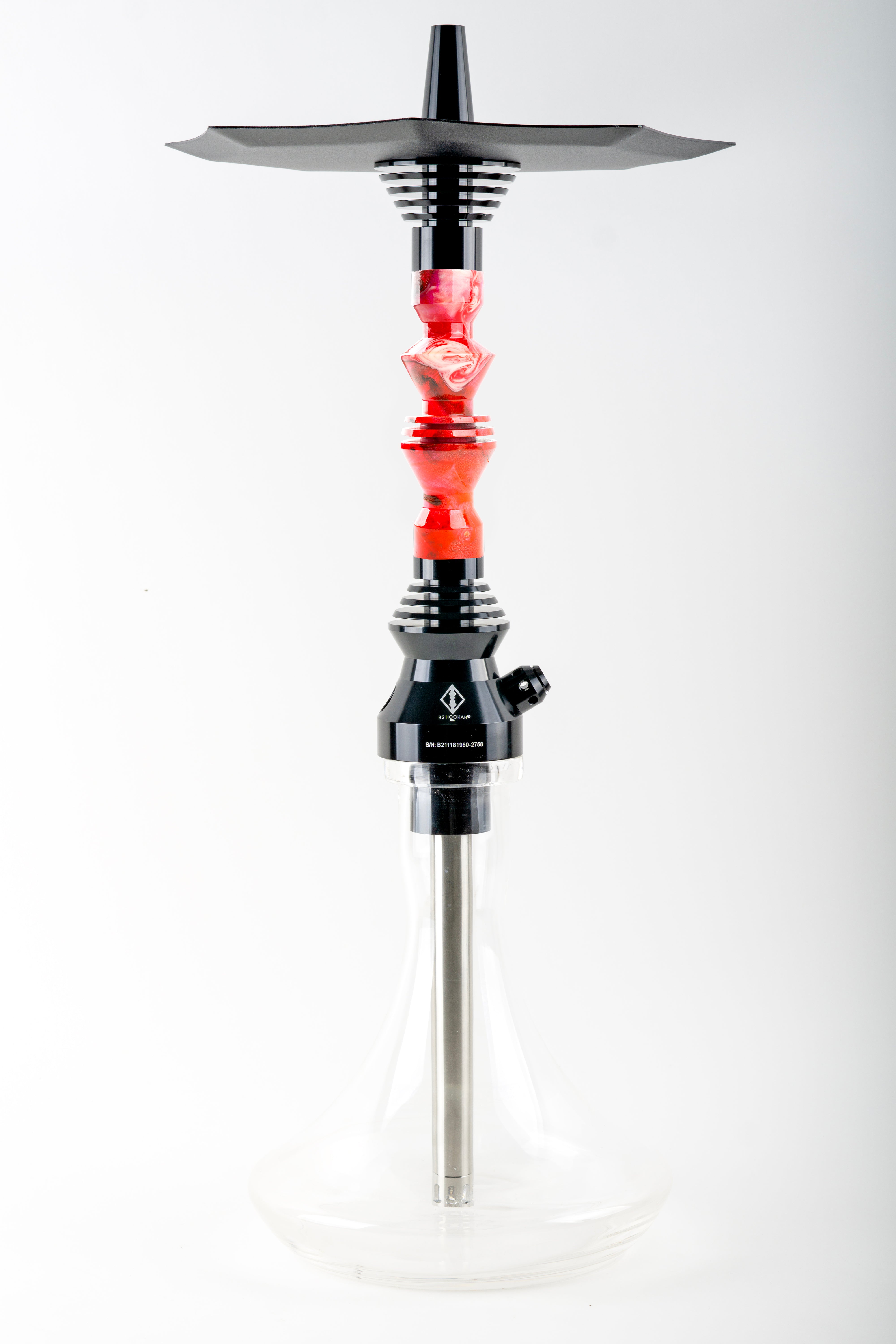 B2 Hookah v5 Precious Cut Collection Blushing Inferno - B2 Hookah