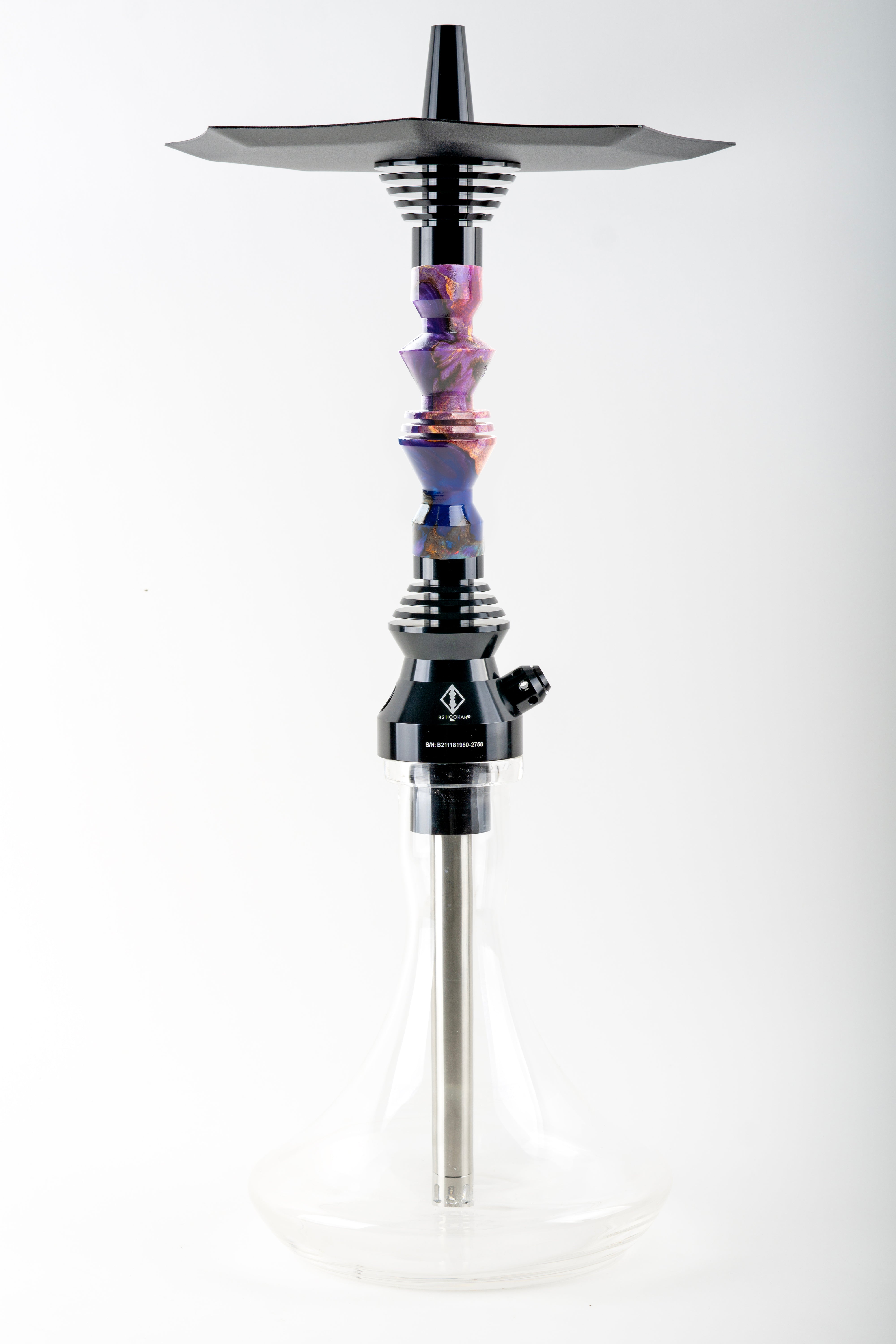 B2 Hookah v5 Precious Cut Collection Cosmic Nebula - B2 Hookah