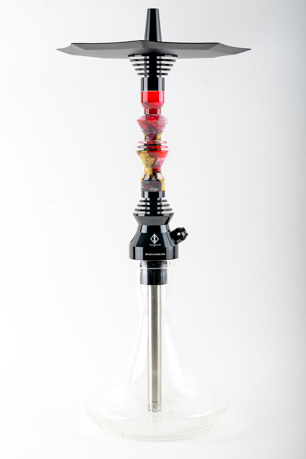 B2 Hookah v5 Precious Cut Collection Crimson Aura - B2 Hookah