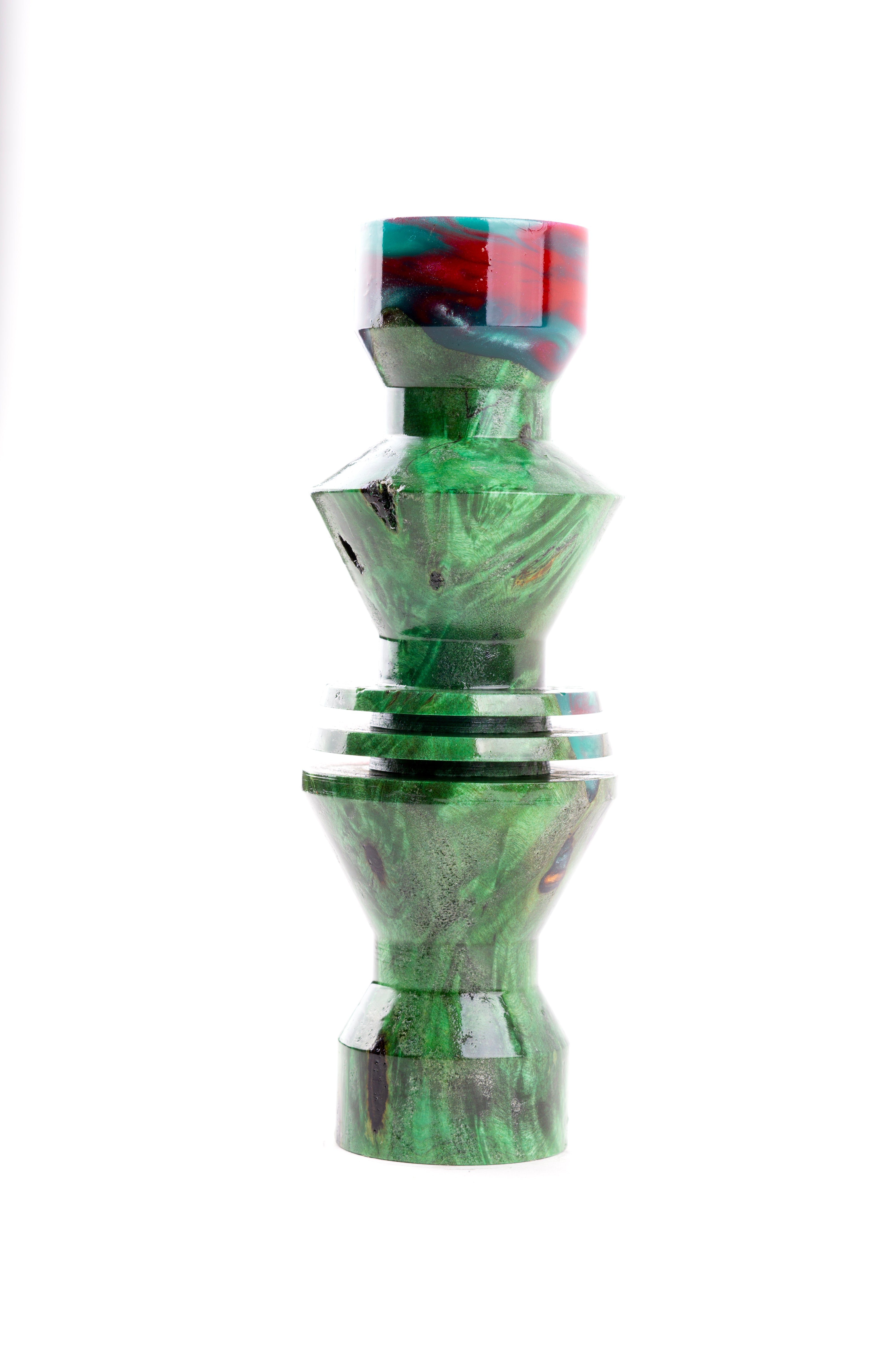 B2 Hookah v5 Precious Cut Collection Evergreen Flame - B2 Hookah