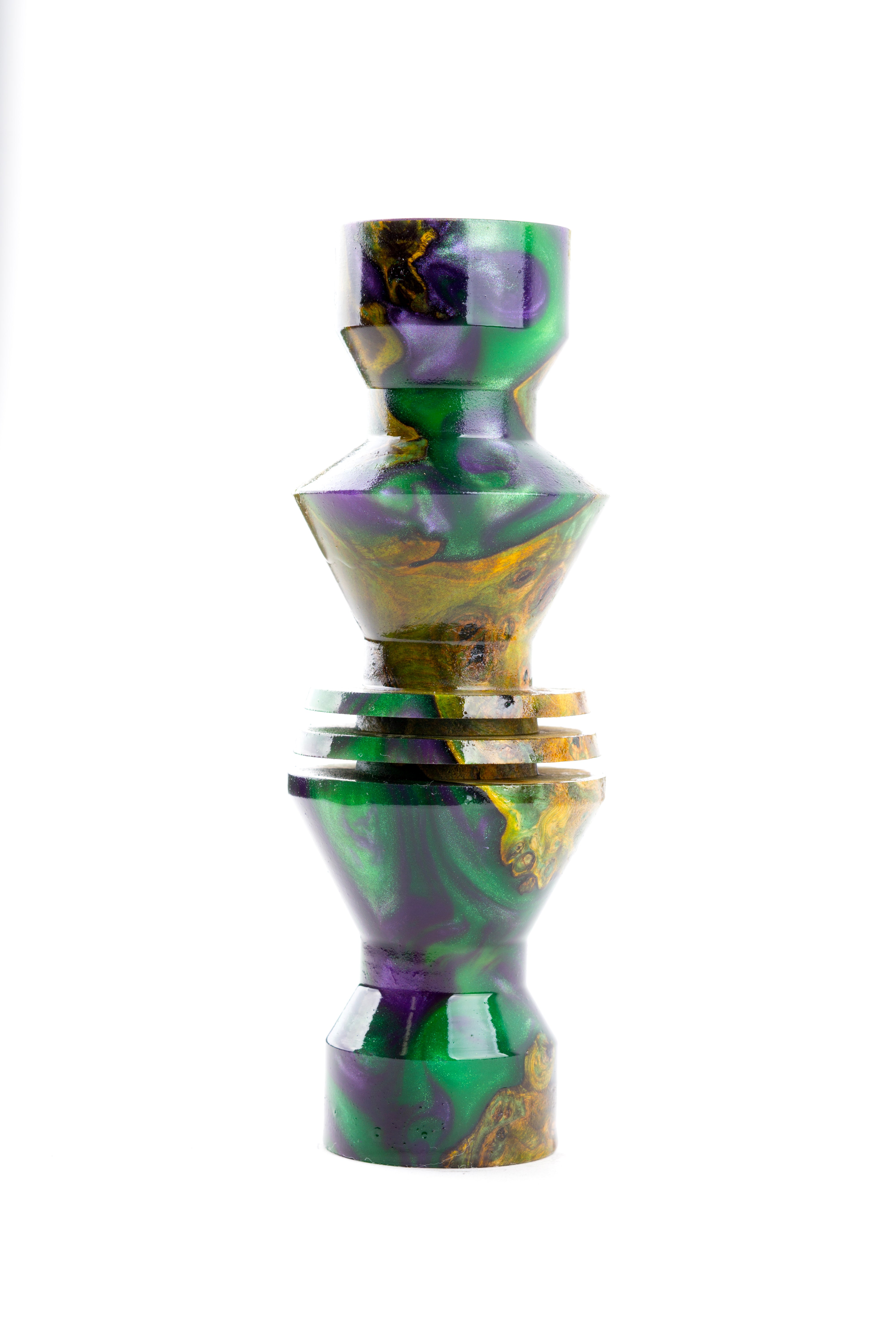 B2 Hookah v5 Precious Cut Collection Joker Swirls - B2 Hookah
