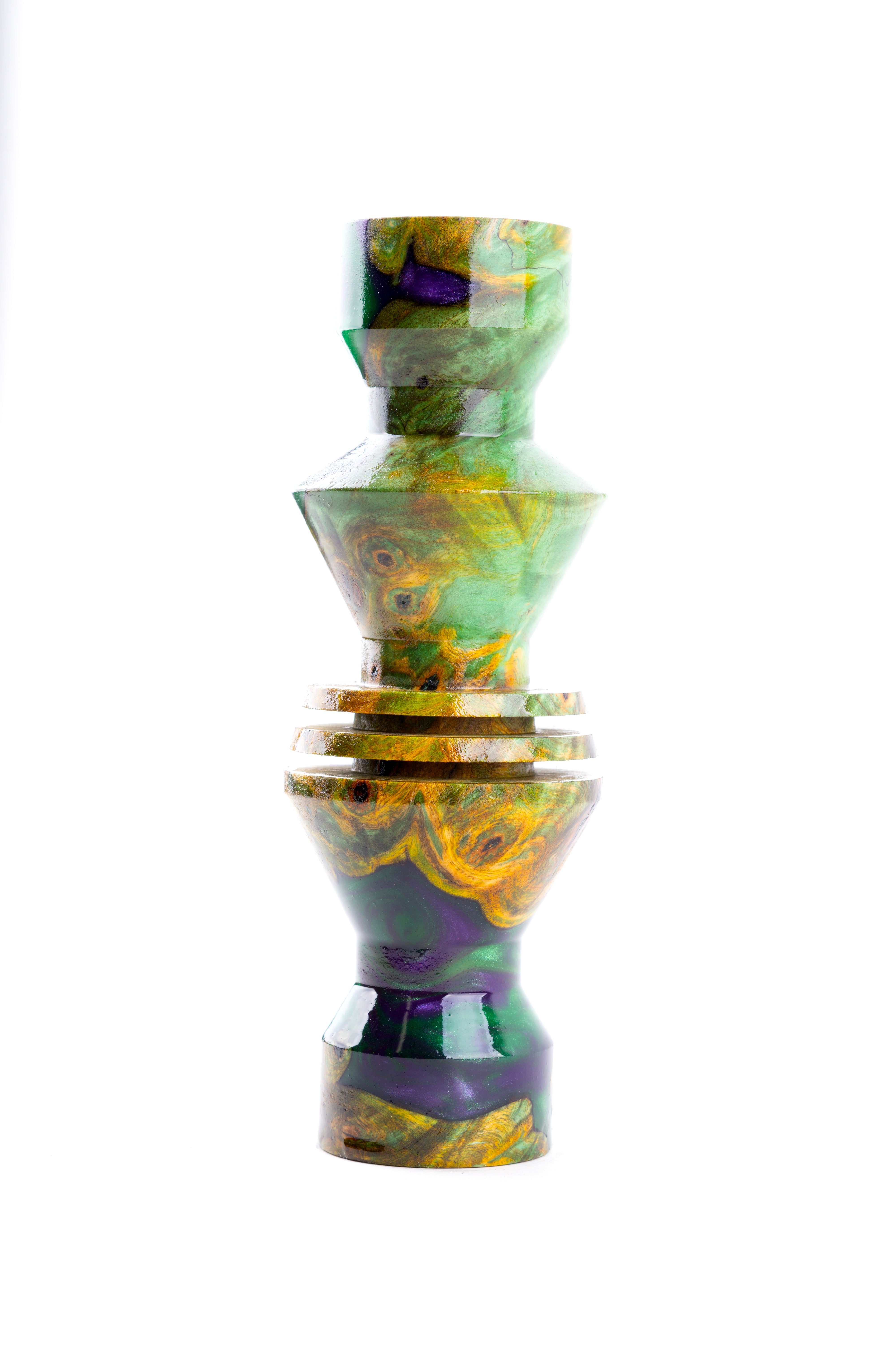 B2 Hookah v5 Precious Cut Collection Joker Swirls - B2 Hookah
