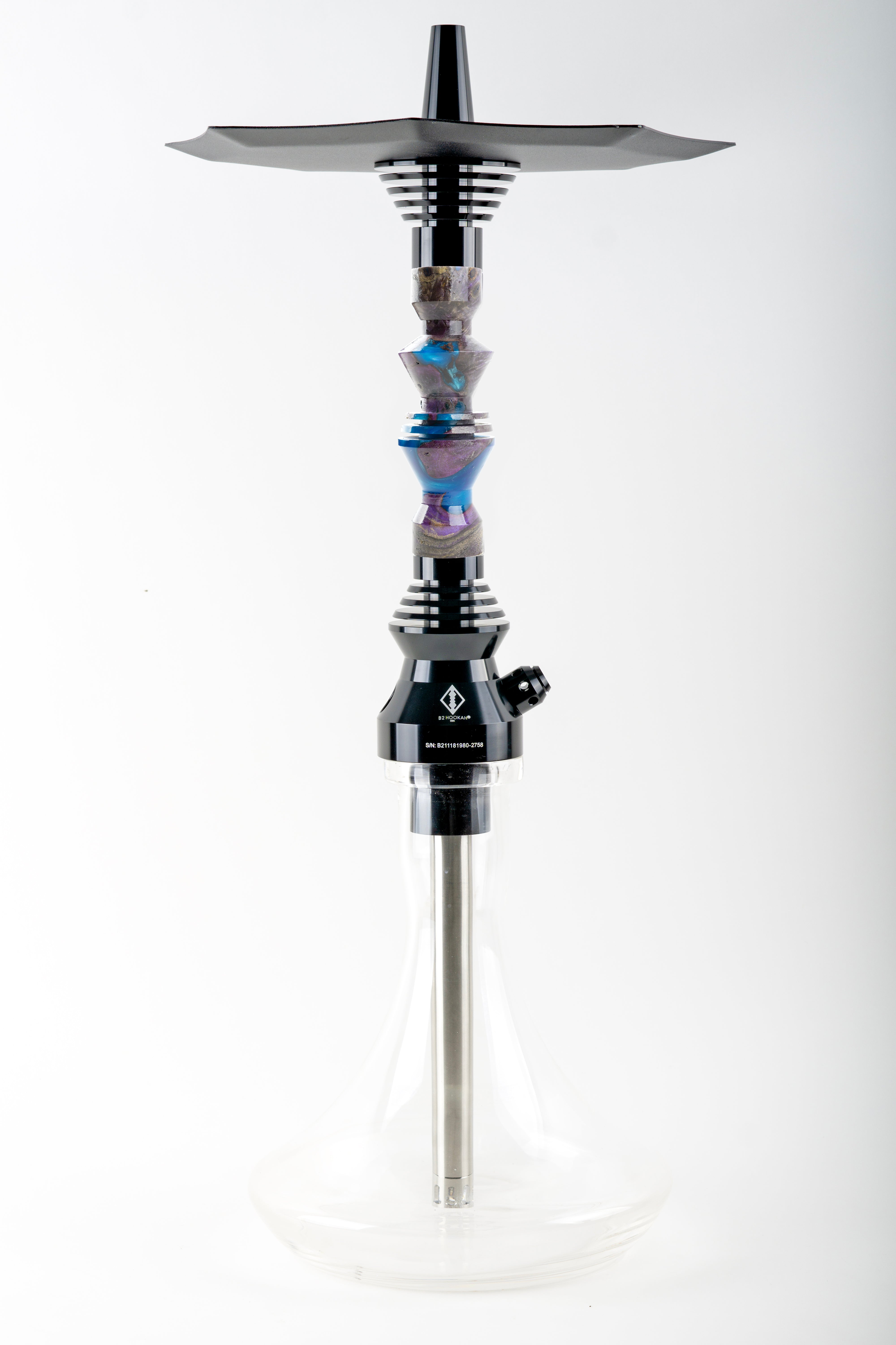 B2 Hookah v5 Precious Cut Collection Neptunes Veil - B2 Hookah