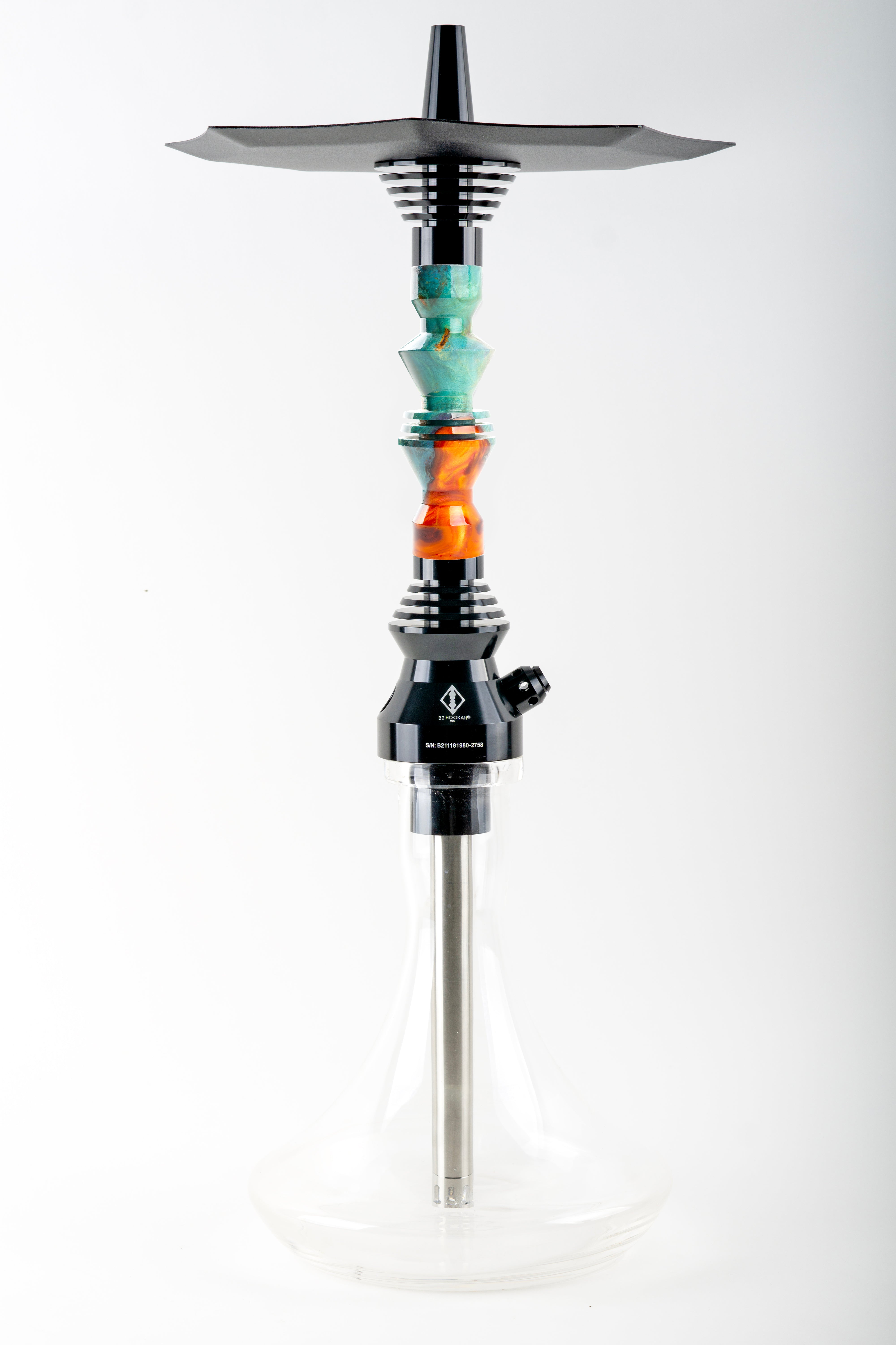 B2 Hookah v5 Precious Cut Collection Phoenix Tide - B2 Hookah