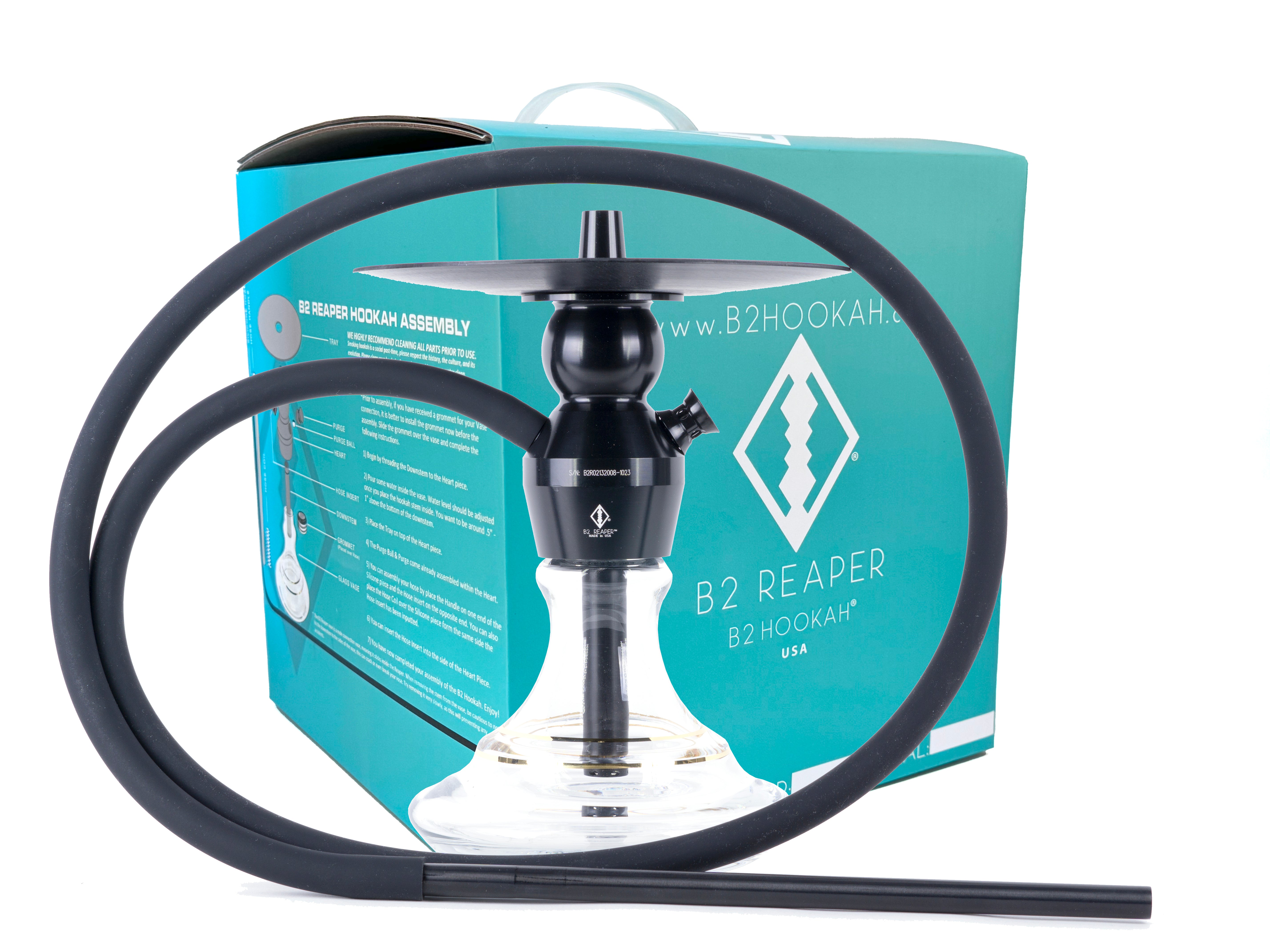 B2 Reaper v4 includes Vase & Carrying Case + FREE GIFTS - in Stock & Ready to Ship! - B2 Hookah