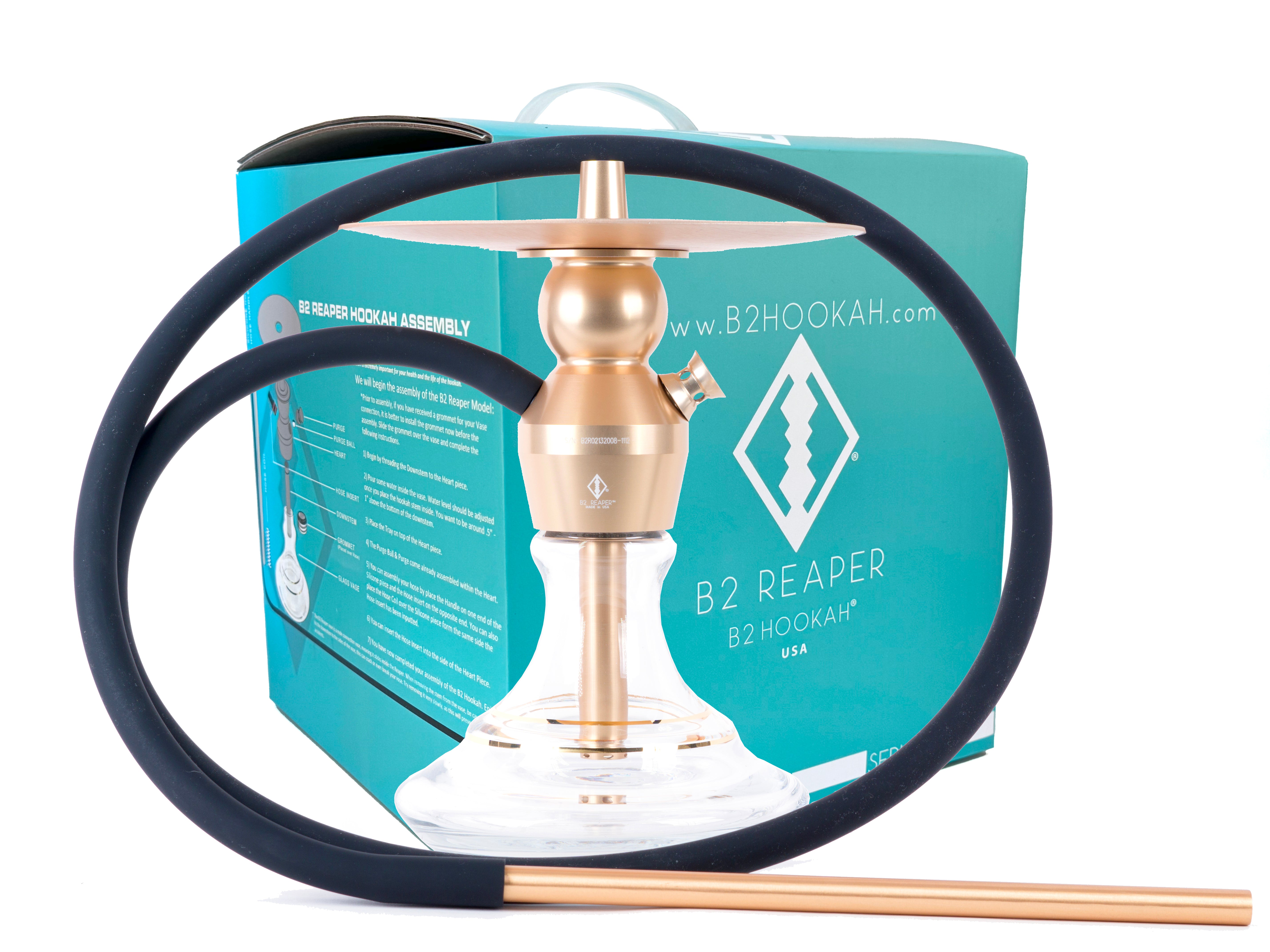 B2 Reaper v4 includes Vase & Carrying Case + FREE GIFTS - in Stock & Ready to Ship! - B2 Hookah