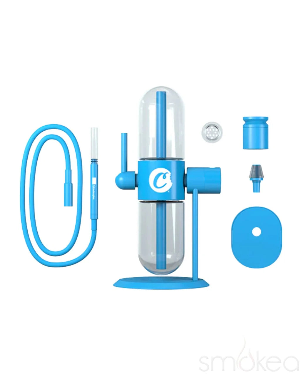 The kinetic motion system in action, demonstrating the cascading water displacement and effortless smoke flow.