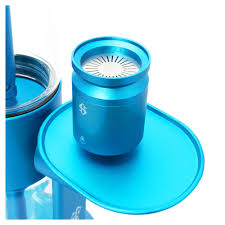 A close-up of the 45° adjustable mouthpiece, allowing for hands-free smoke streaming or direct inhalation.