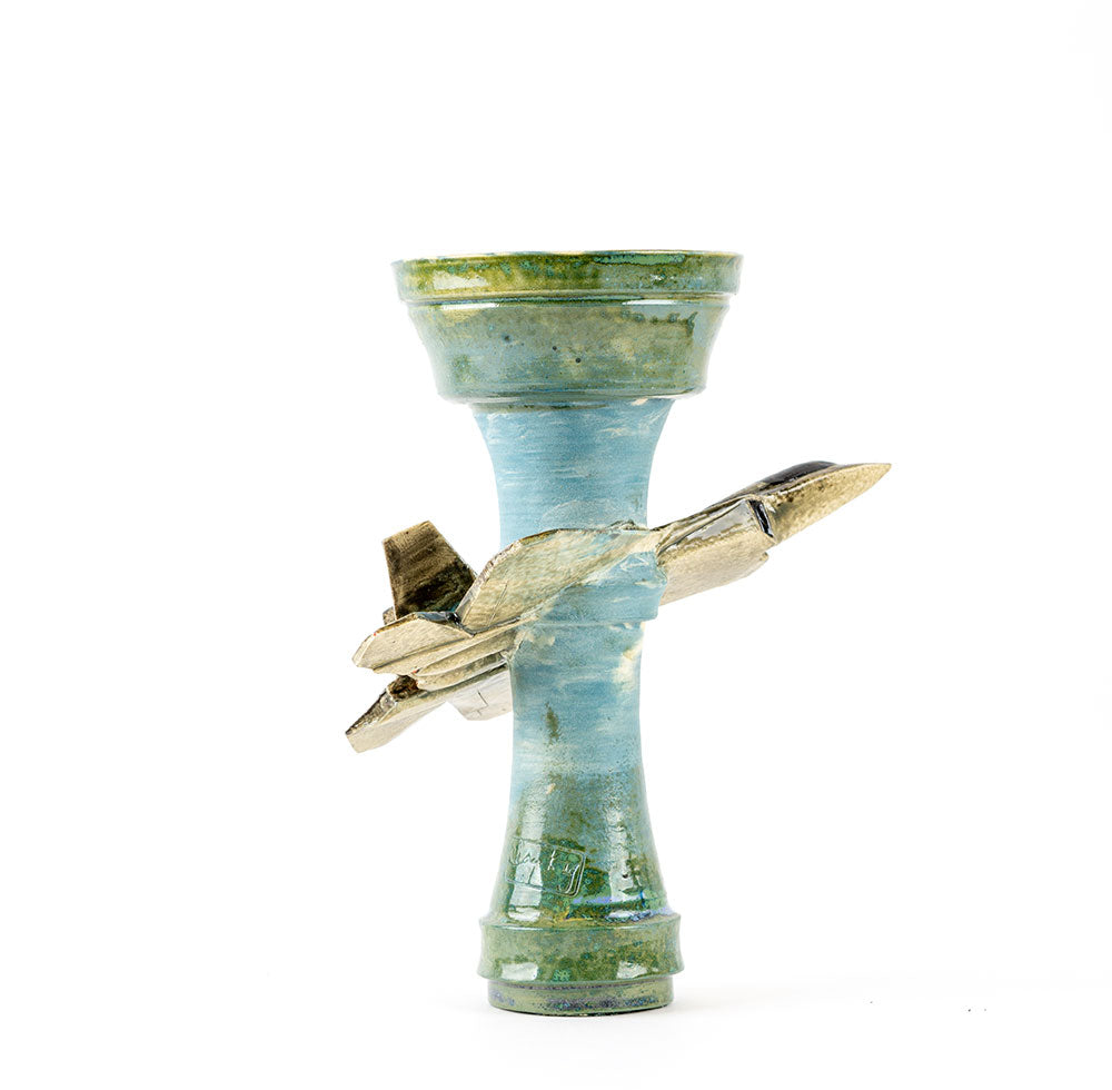 B2 Hookah x Clay King B2 F-22 Raptor Fighter Jet Custom Hookah Bowl - B2 Hookah