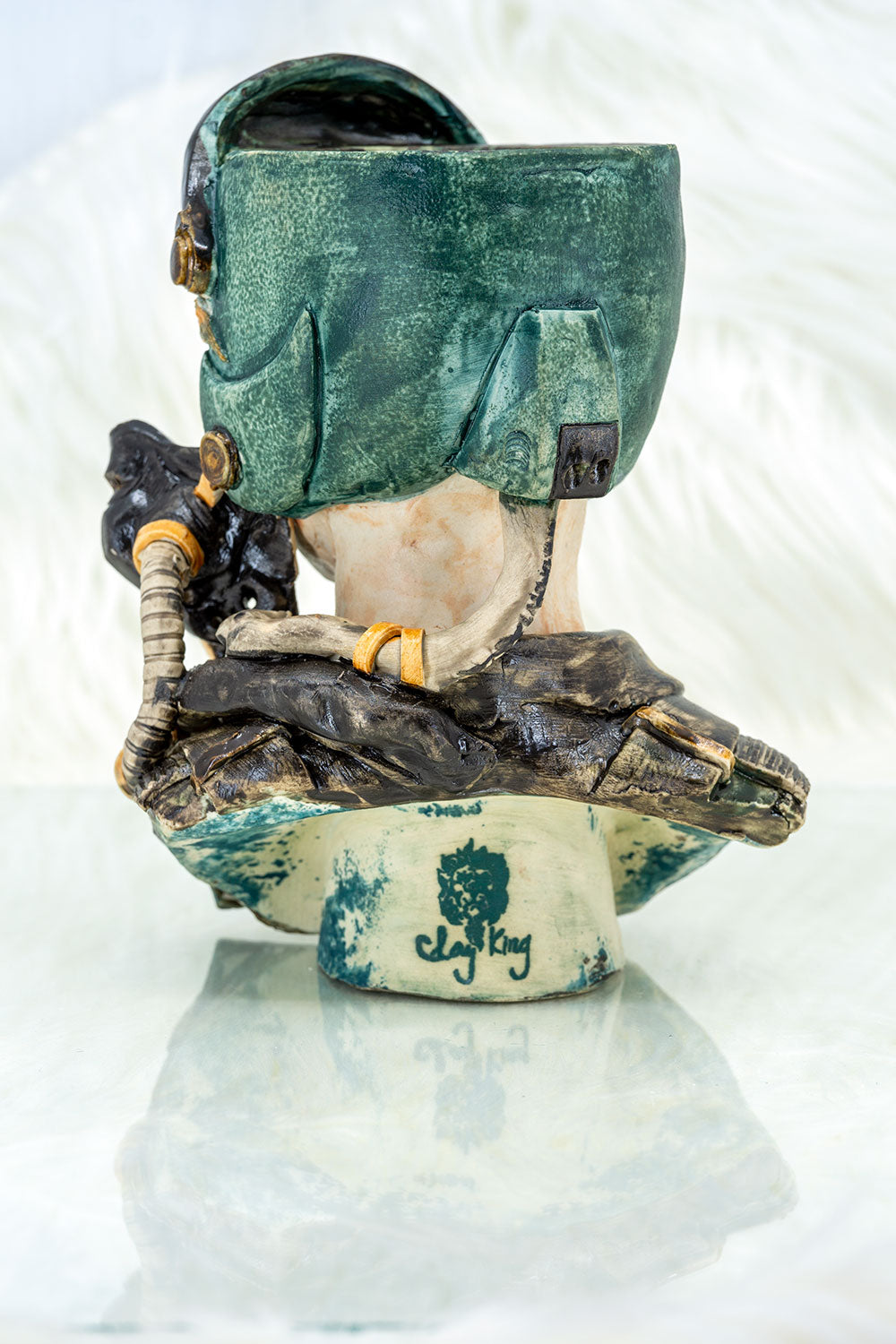 B2 Hookah x Clay King B2 Custom US Airforce Female Pilot Hookah Bowl - B2 Hookah