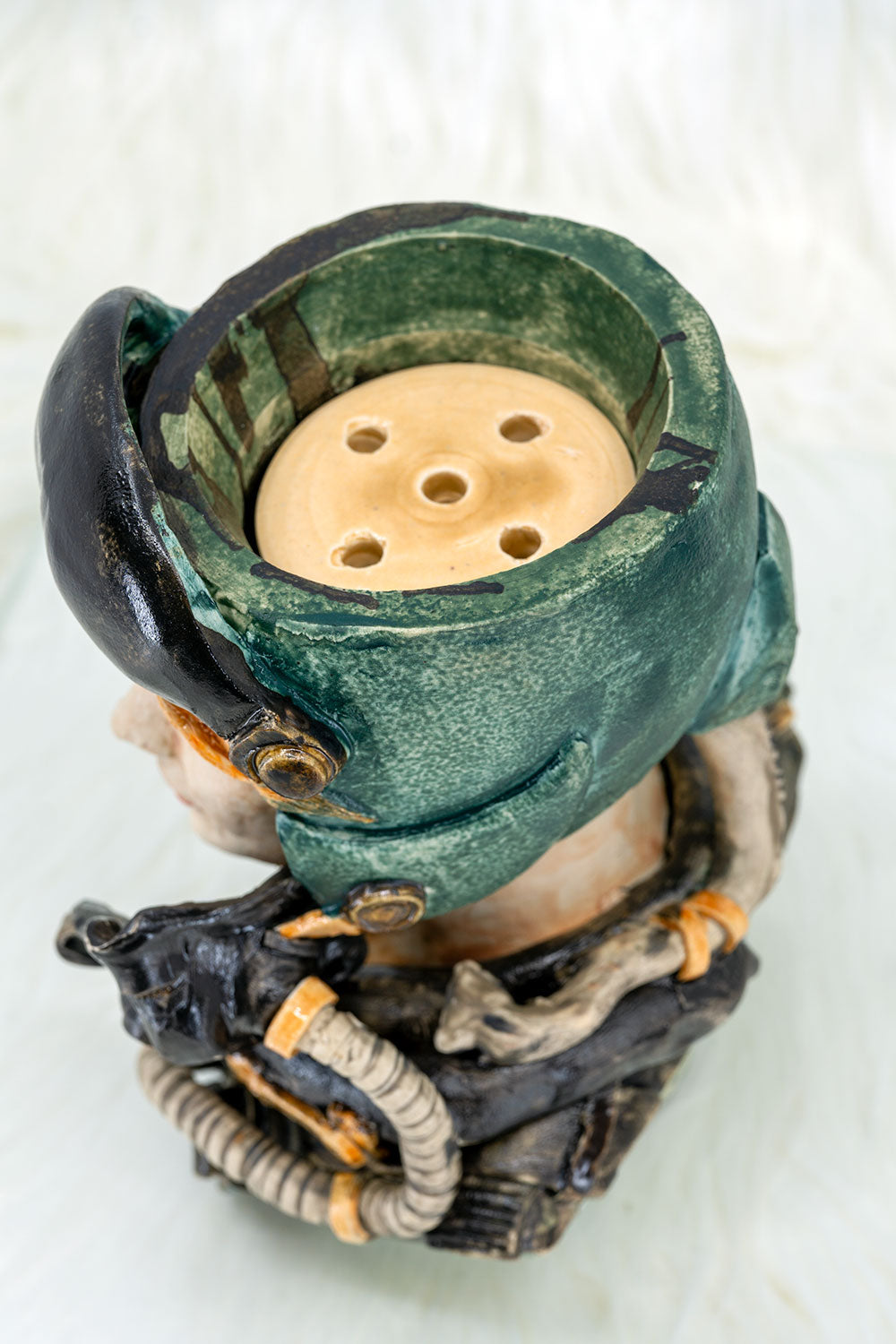 B2 Hookah x Clay King B2 Custom US Airforce Female Pilot Hookah Bowl - B2 Hookah