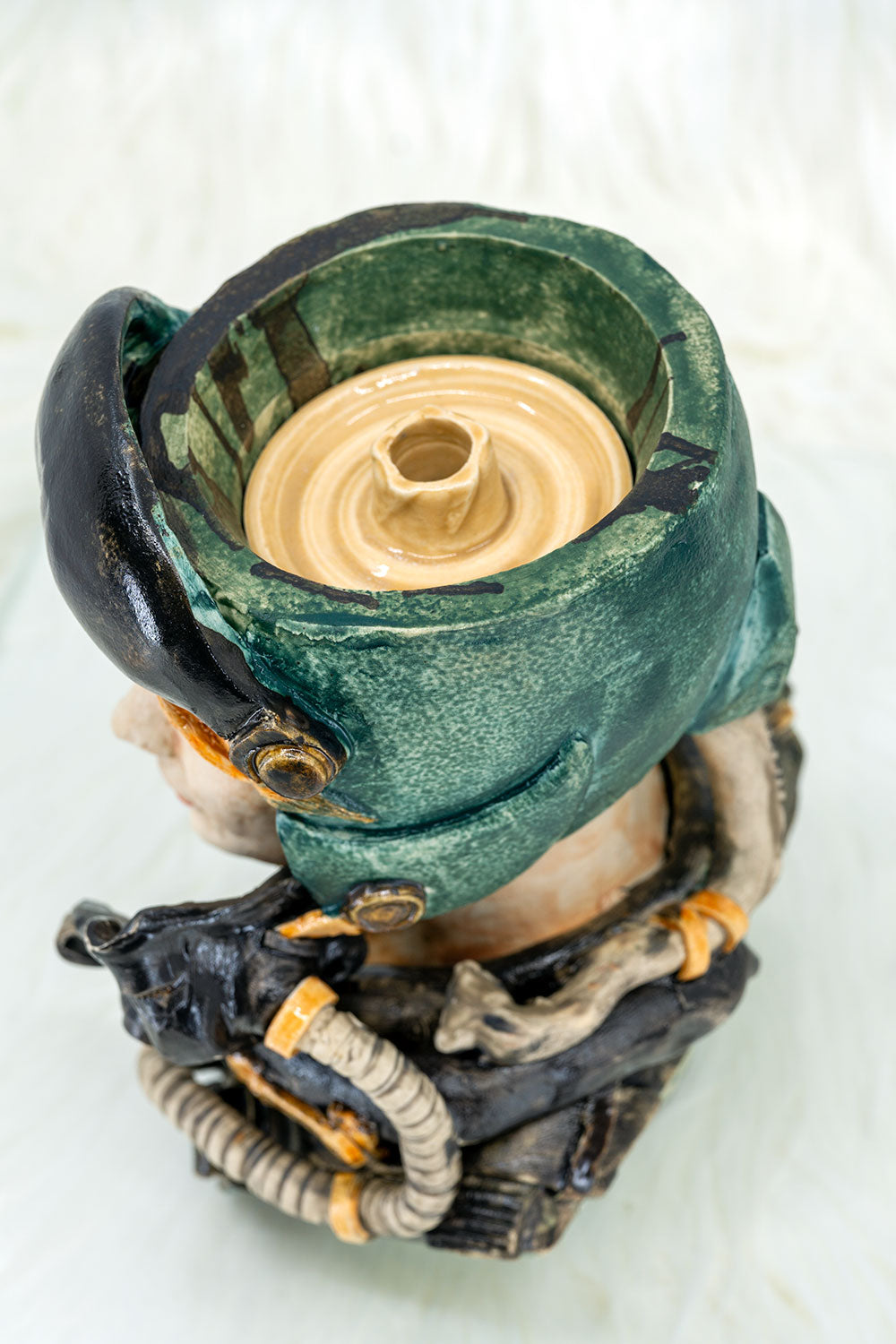 B2 Hookah x Clay King B2 Custom US Airforce Female Pilot Hookah Bowl - B2 Hookah