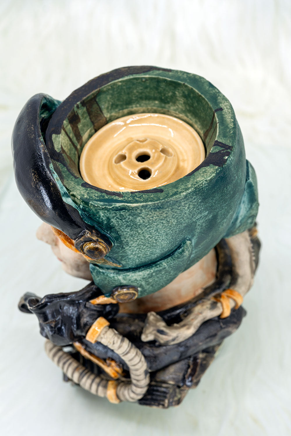 B2 Hookah x Clay King B2 Custom US Airforce Female Pilot Hookah Bowl - B2 Hookah