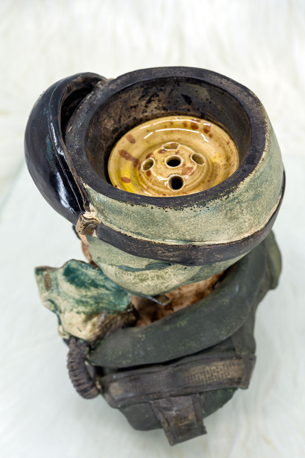 B2 Hookah x Clay King B2 Custom US Airforce Male Pilot Hookah Bowl - B2 Hookah