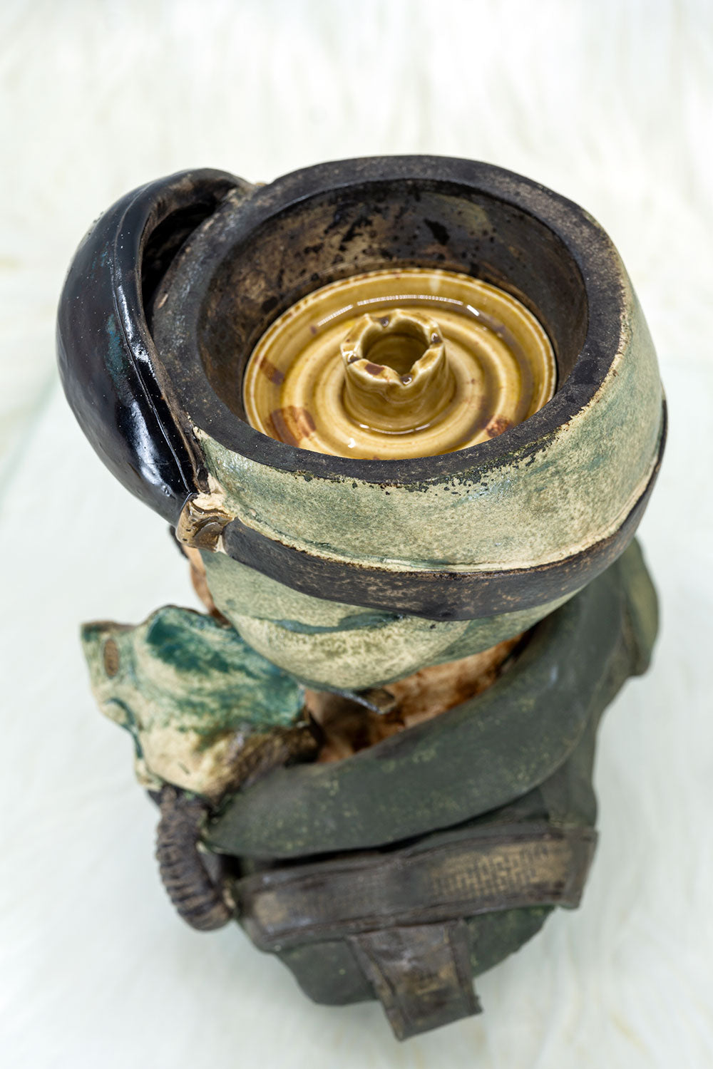 B2 Hookah x Clay King B2 Custom US Airforce Male Pilot Hookah Bowl - B2 Hookah