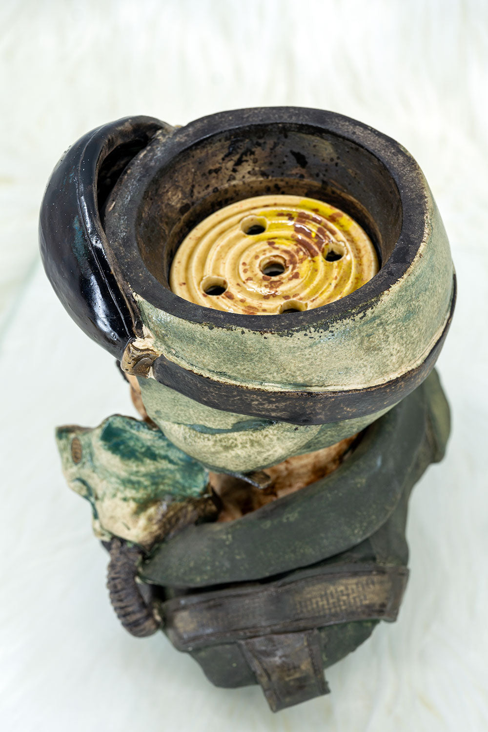 B2 Hookah x Clay King B2 Custom US Airforce Male Pilot Hookah Bowl - B2 Hookah