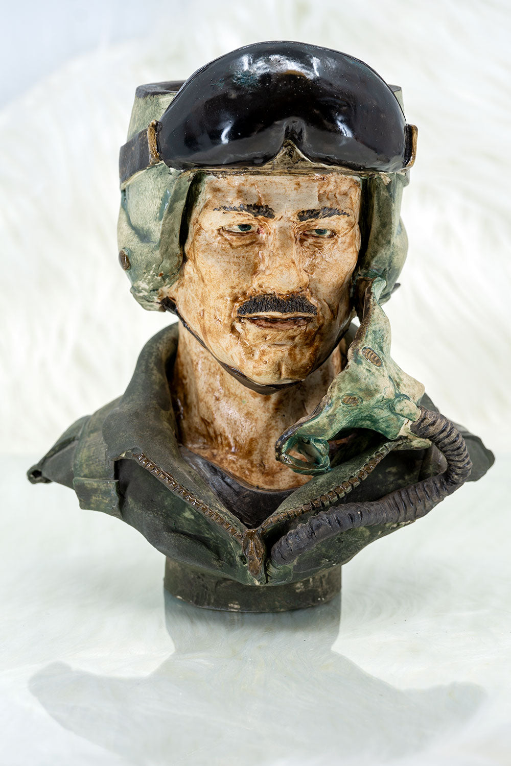 B2 Hookah x Clay King B2 Custom US Airforce Male Pilot Hookah Bowl - B2 Hookah