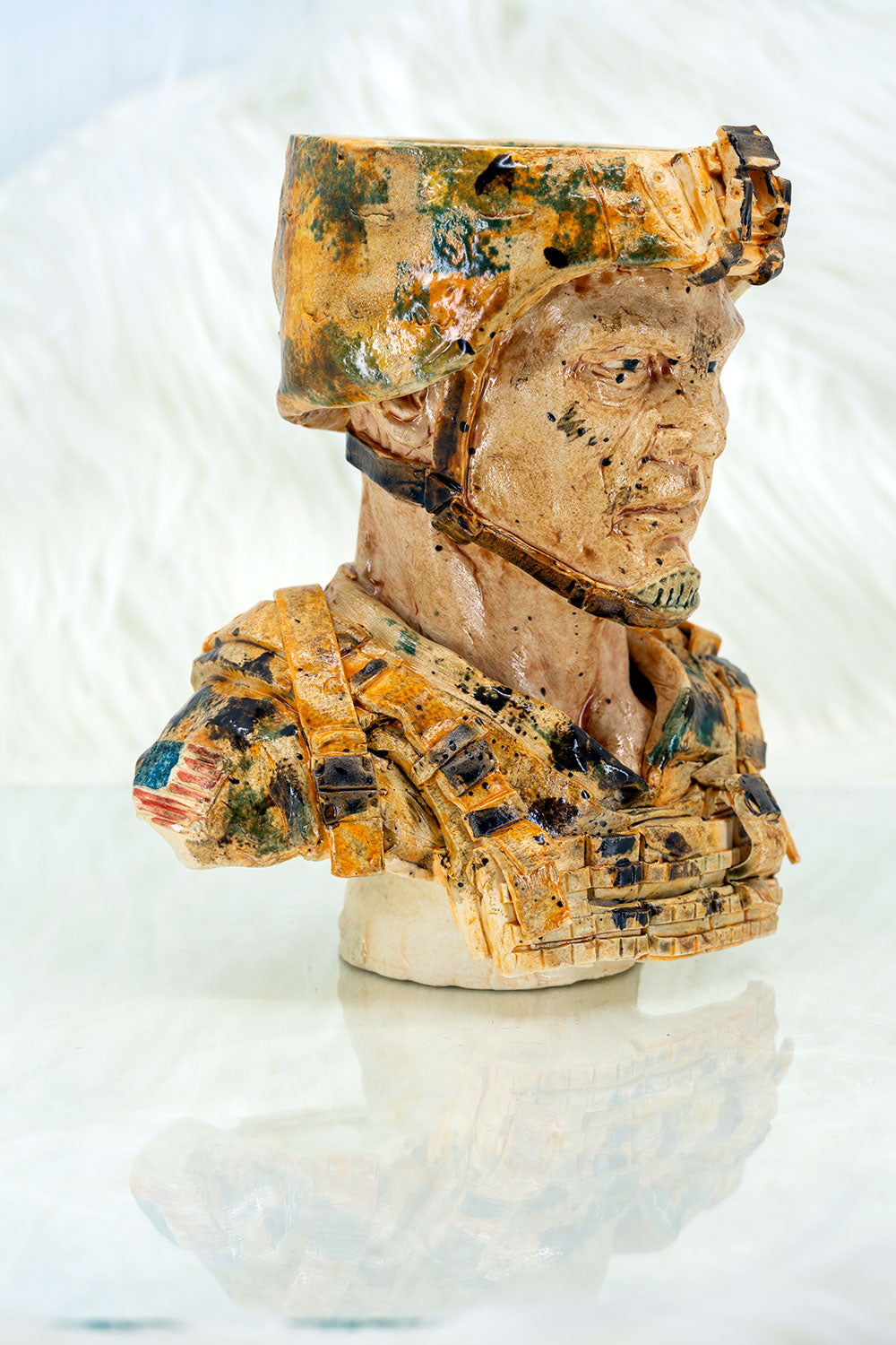 B2 Hookah x Clay King B2 Custom US Army Private Soldier Hookah Bowl - B2 Hookah