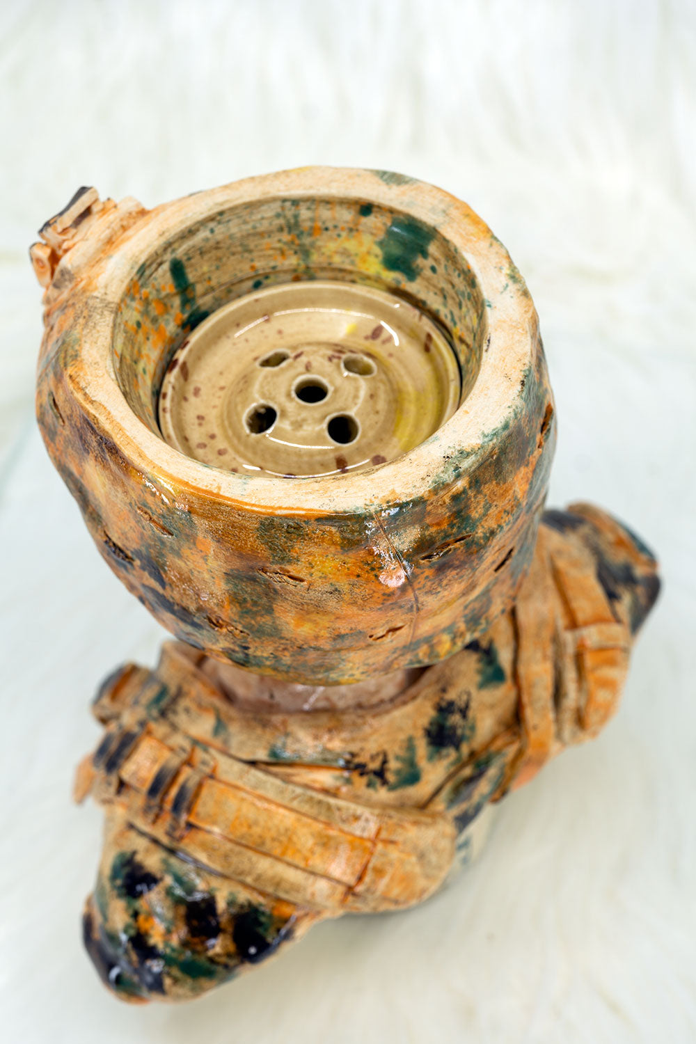 B2 Hookah x Clay King B2 Custom US Army Private Soldier Hookah Bowl - B2 Hookah