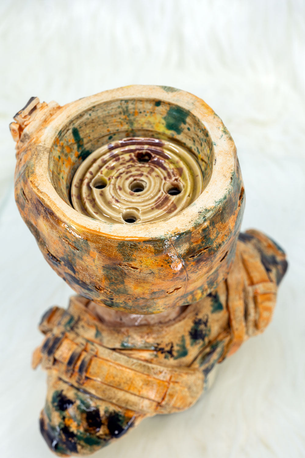 B2 Hookah x Clay King B2 Custom US Army Private Soldier Hookah Bowl - B2 Hookah