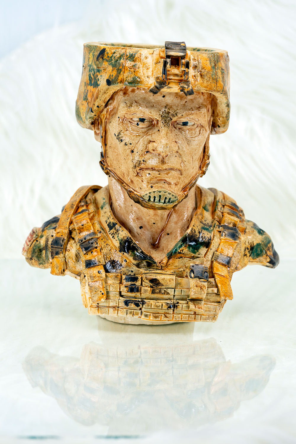 B2 Hookah x Clay King B2 Custom US Army Private Soldier Hookah Bowl - B2 Hookah