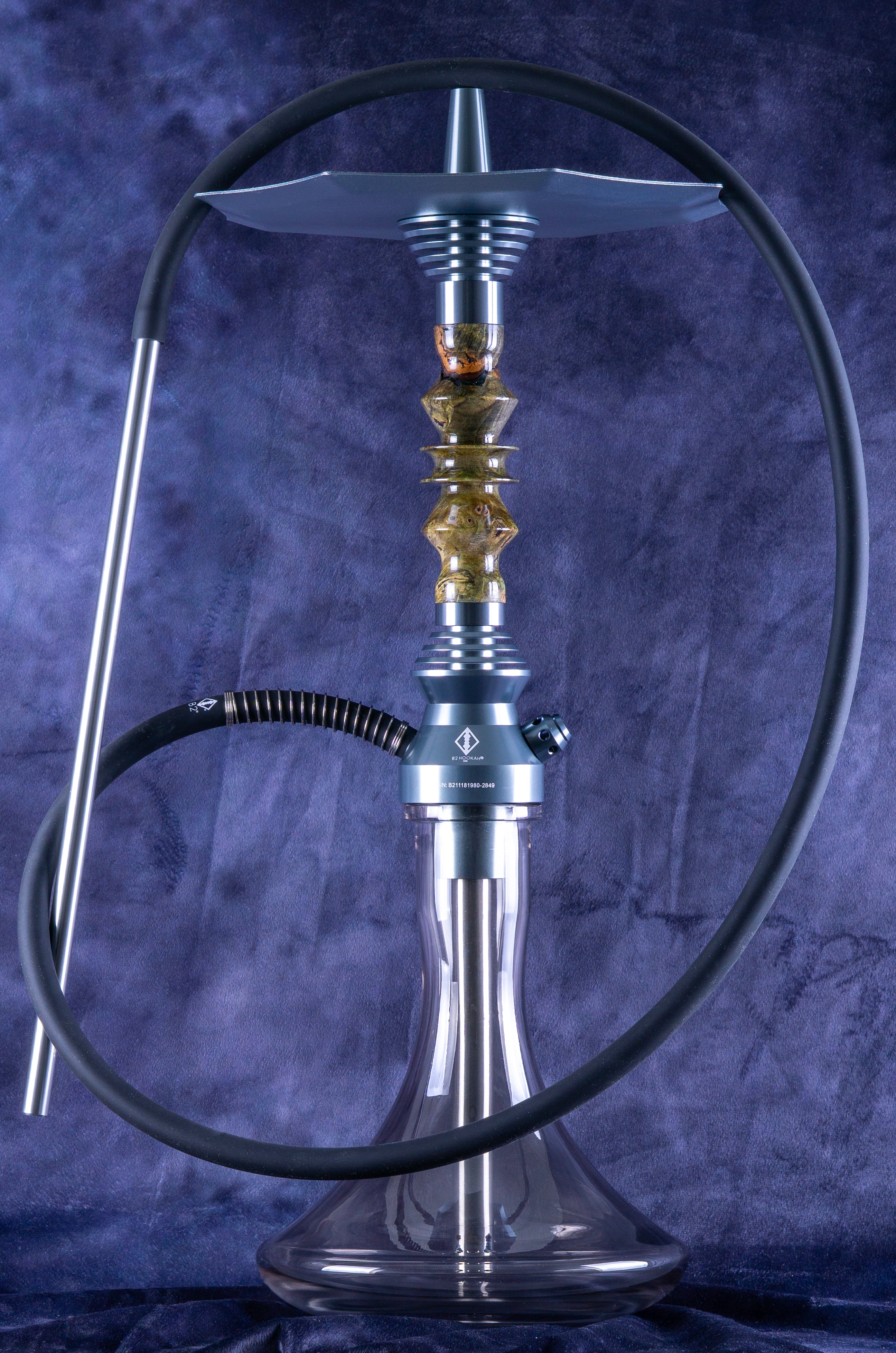 B2 Hookah V5 Delta Moss | Natural Precious Cut Artisan Shisha