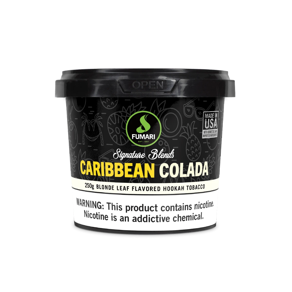 Fumari Shisha Tobacco Caribbean Colada 250g - B2 Hookah