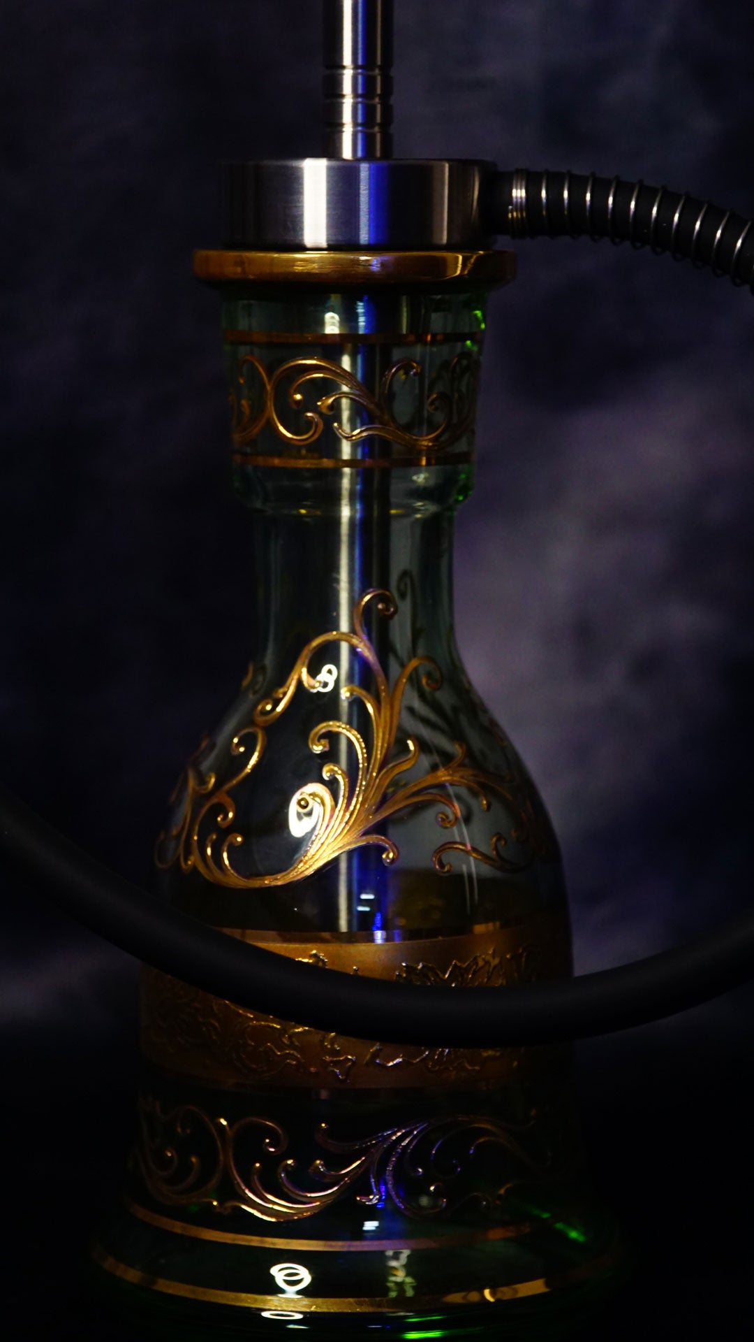 B2 Hookah SS-Inox - Stainless Steel Serial 025 - Friends & Family Green Tray