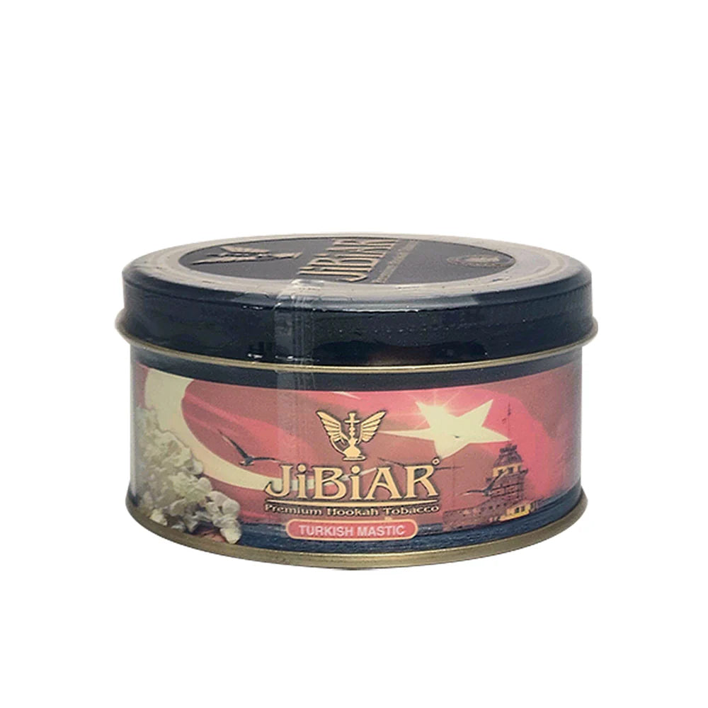 Jibiar hookah tobacco canister on a white background