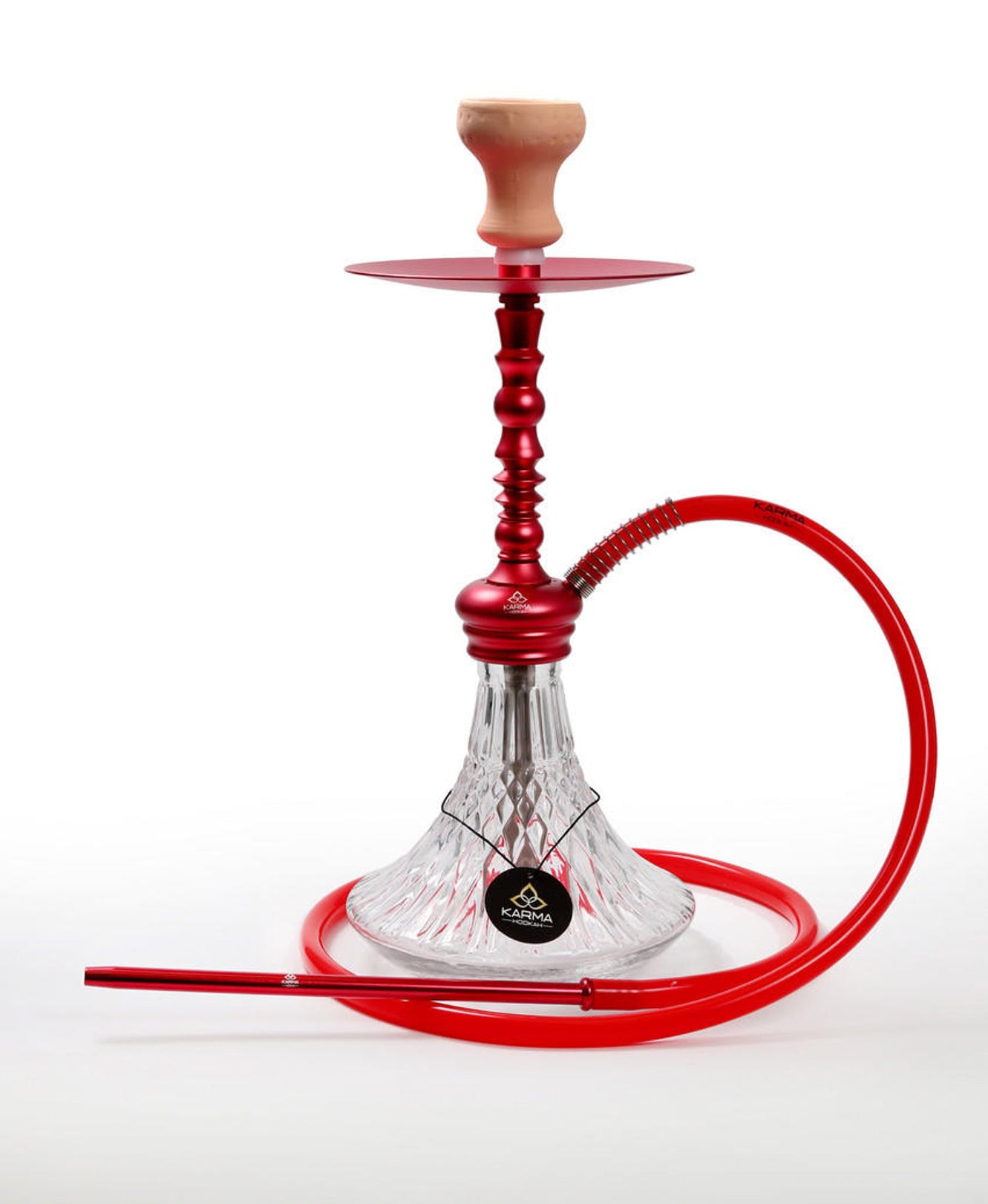 Karma Altair Hookah Full Setup – Red 1 Hose 19-Inch