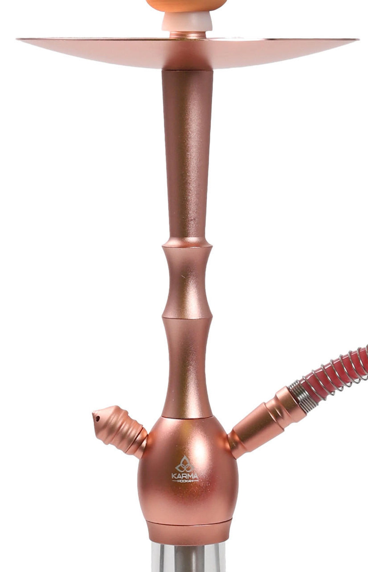 Zoomed-in view of Karma Canopus Hookah body in soft pink