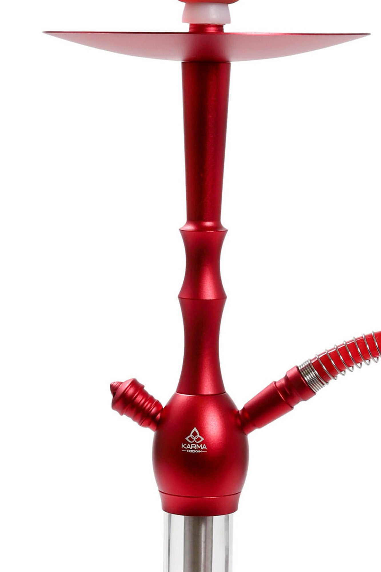 Detailed image of Karma Canopus Hookah body in red color