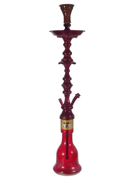 Khalil Mamoon Butterfly Hookah Complete Setup in Red