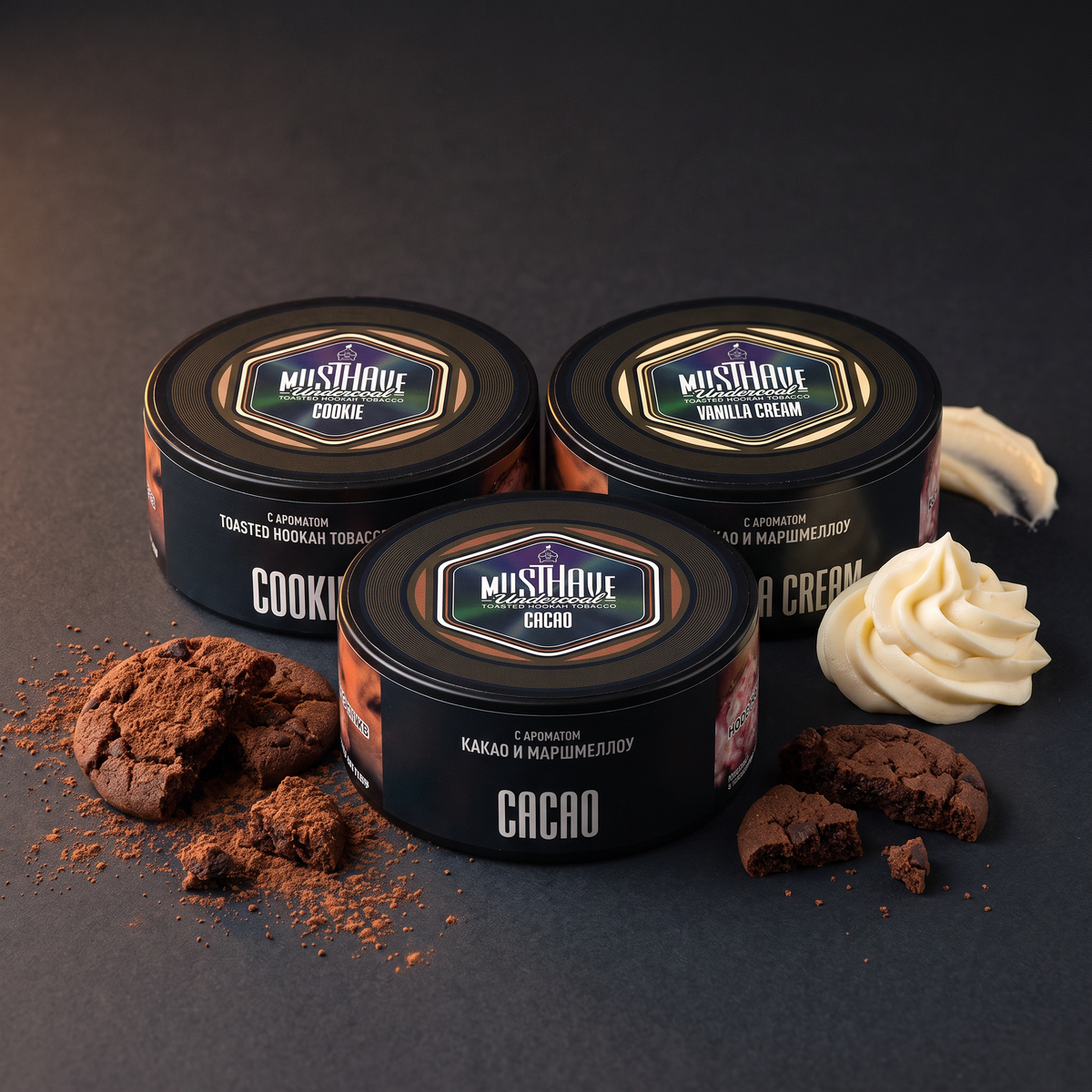 Musthave Flavor Mix Cookie Cacao Crumble — Cookies, Cacao, Vanilla Cream