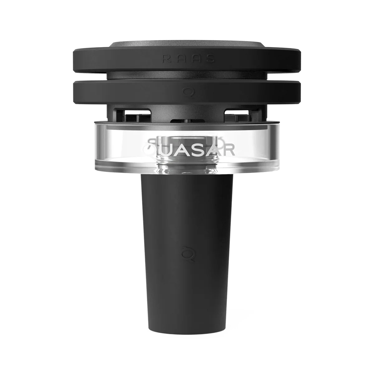 Quasar Raas 2 Hookah Bowl with anthracite finish assembled on modern hookah