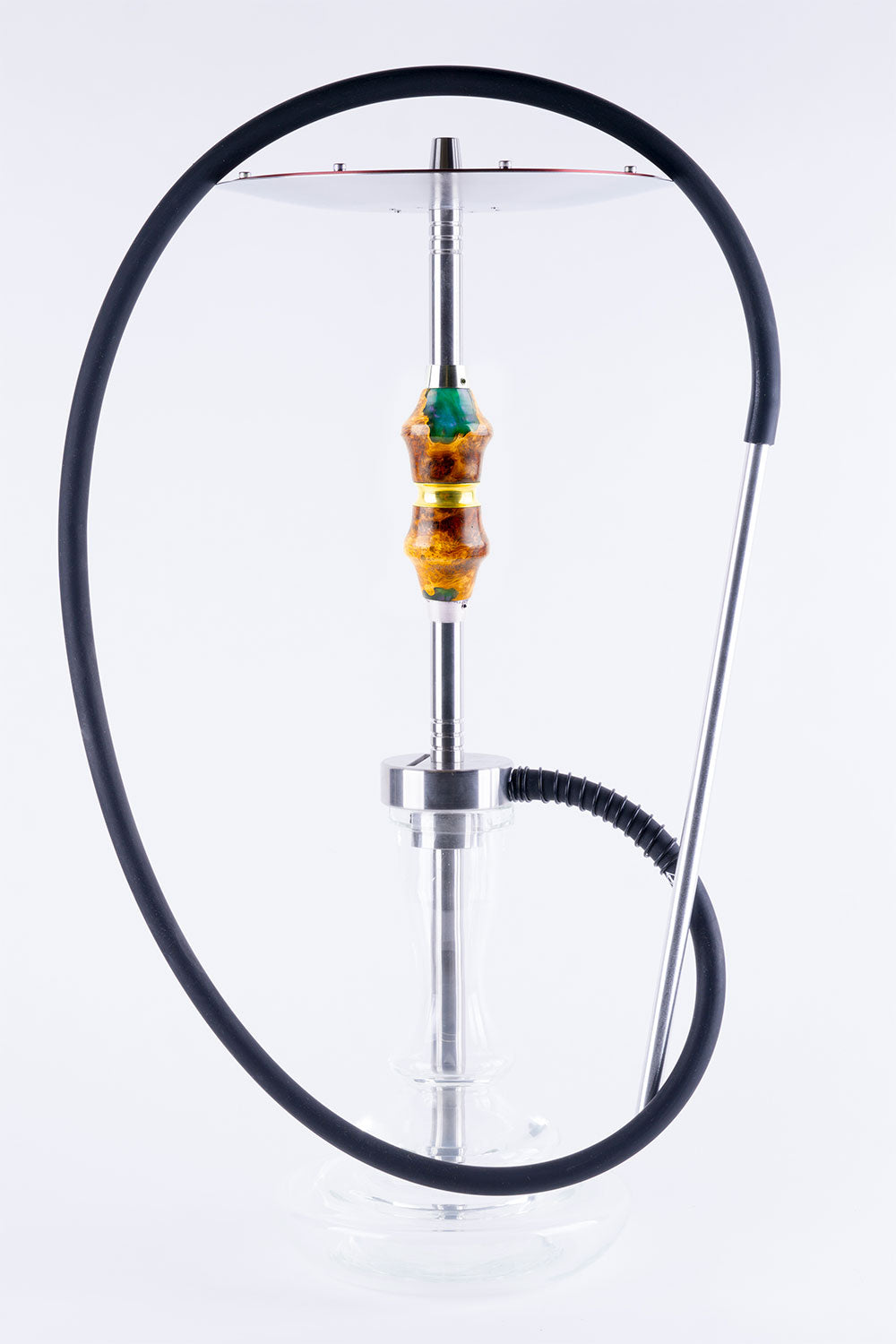 B2 Hookah SS Inox PCC Lake with Brass Insert - B2 Hookah