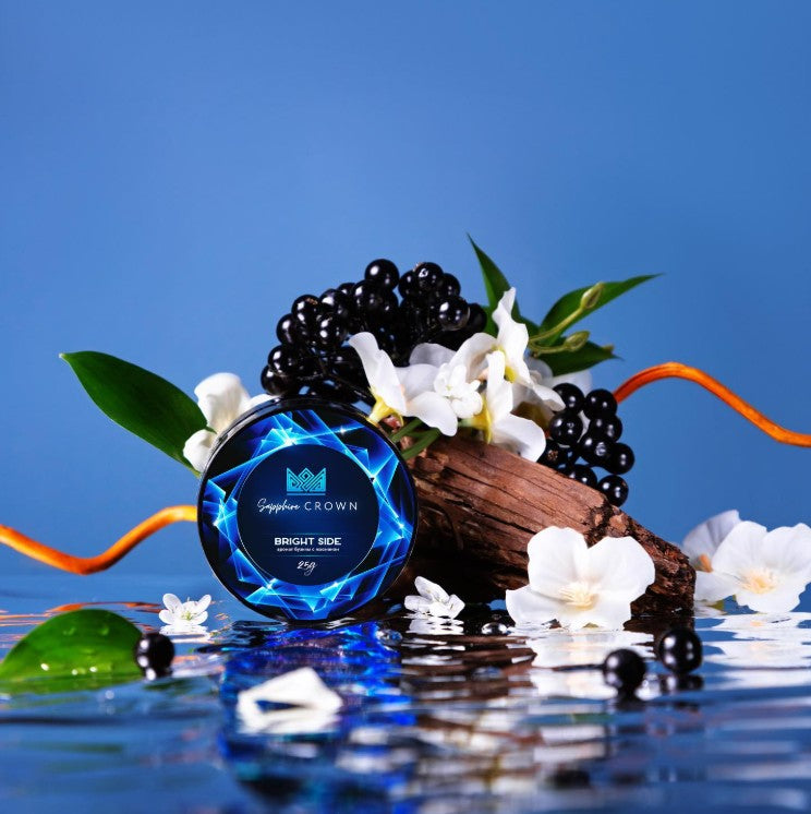 Bright Side Shisha Tobacco - Russian Blueberry and sweet and tart flavor