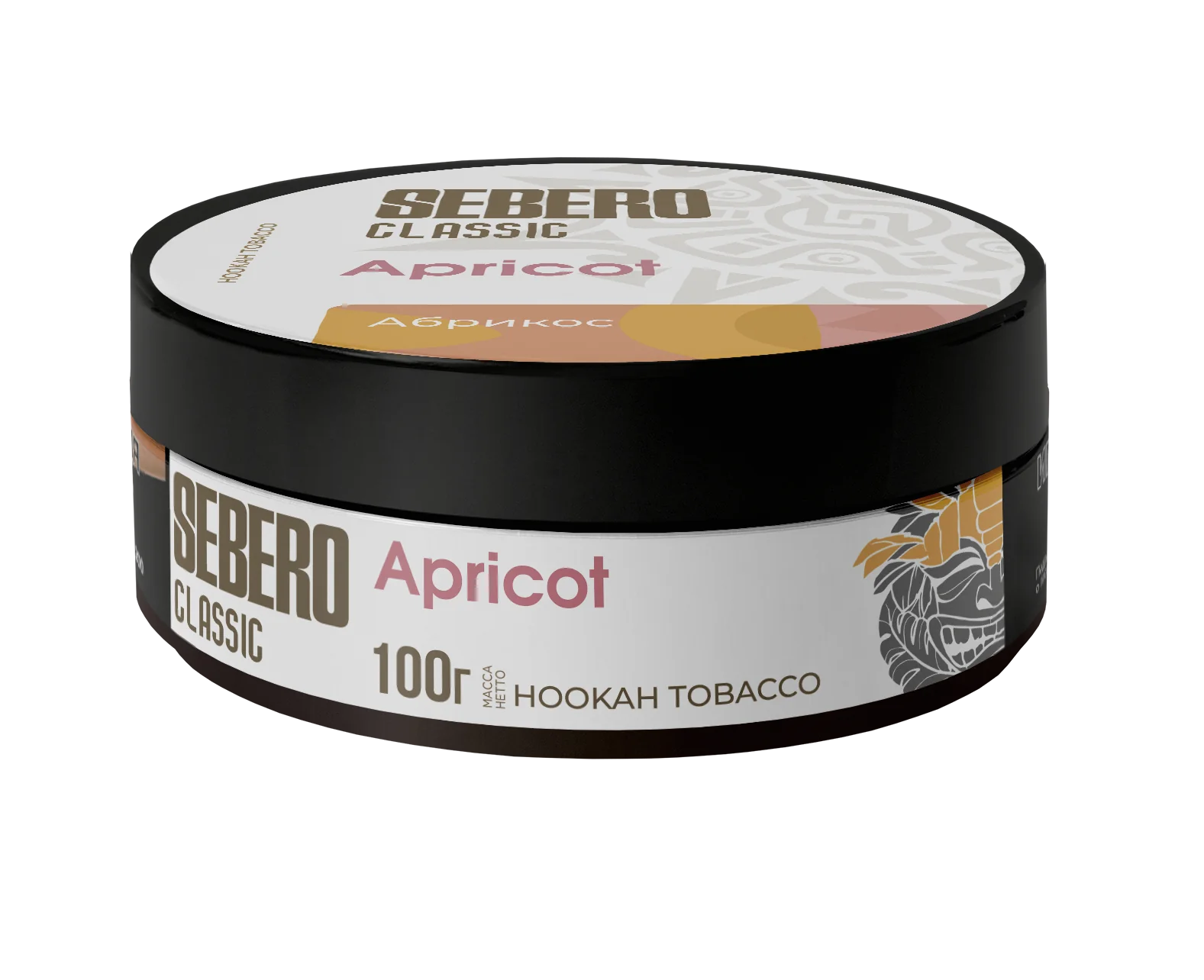 Sebero Classic Apricot 100g, a sweet and velvety apricot-flavored hookah tobacco with a hint of tartness.