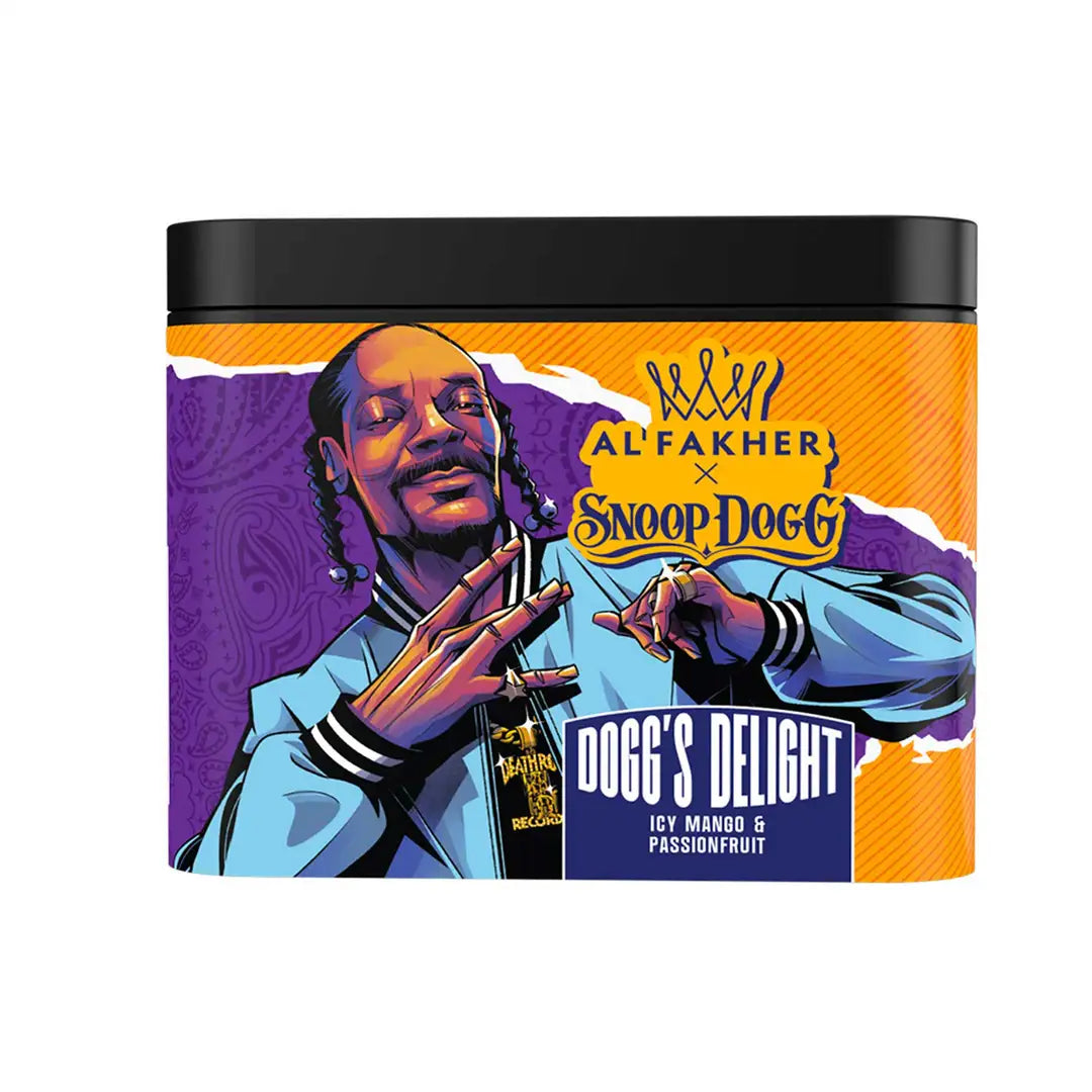 Snoop Dogg x Al Fakher Dogg’s Delight mango passionfruit shisha tobacco